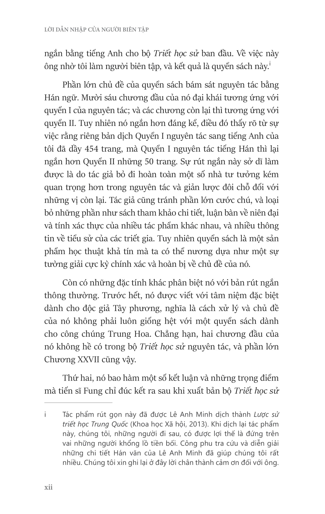 Luoc Su Triet Hoc Trung Hoa - A Short History Of Chinese Philosophy - Bia Cung