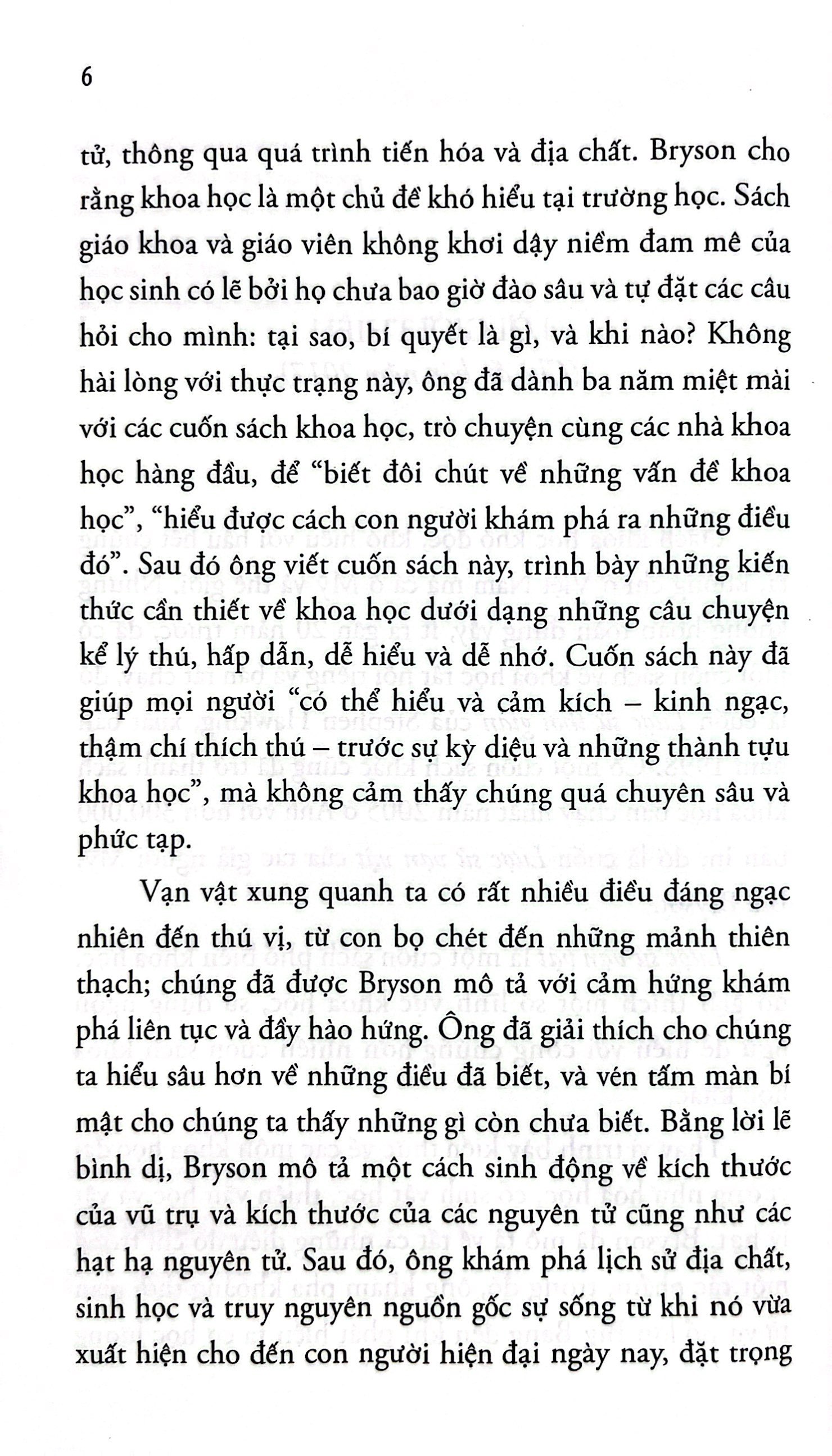 lược sử vạn vật - a short history of nearly everything
