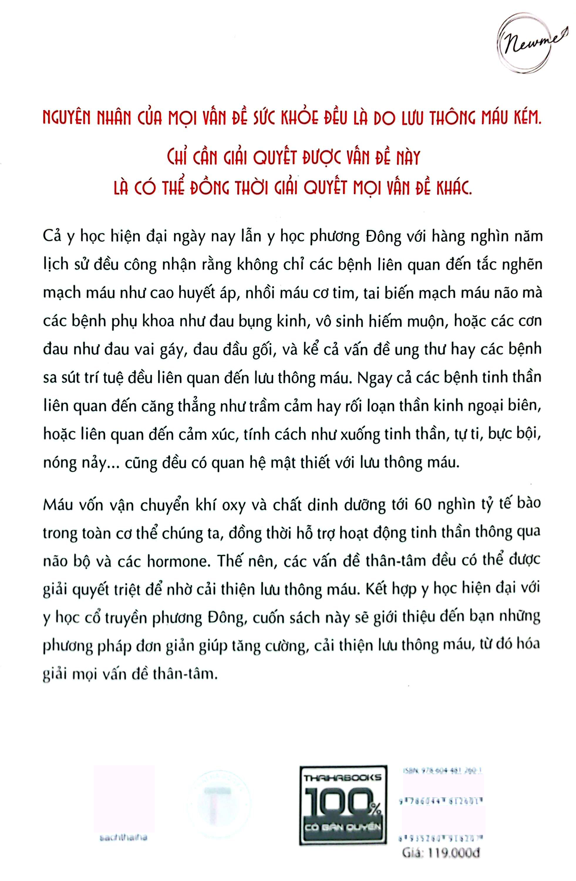 lưu thông máu tốt hoá giải bách bệnh (tái bản 2024)