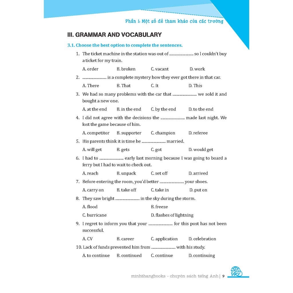 luyện chuyên sâu bộ đề thi tiếng anh vào lớp 6