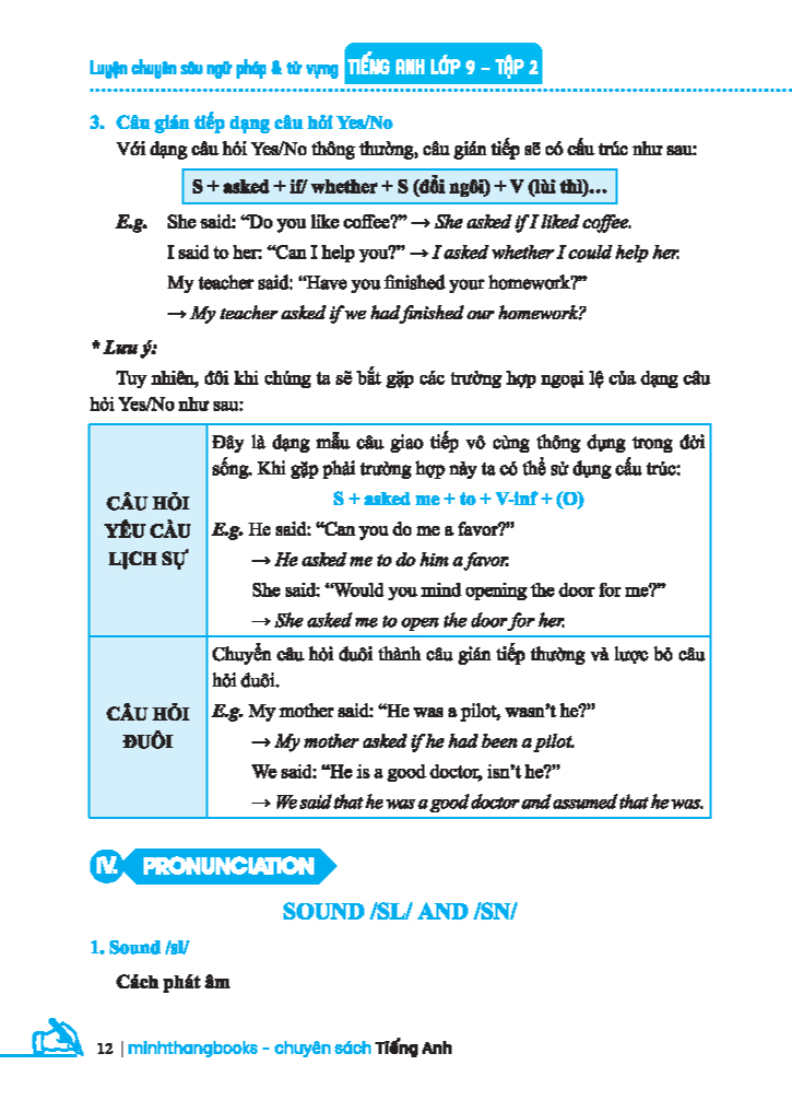 luyện chuyên sâu ngữ pháp và từ vựng tiếng anh lớp 9 - tập 2 (tái bản 2024)