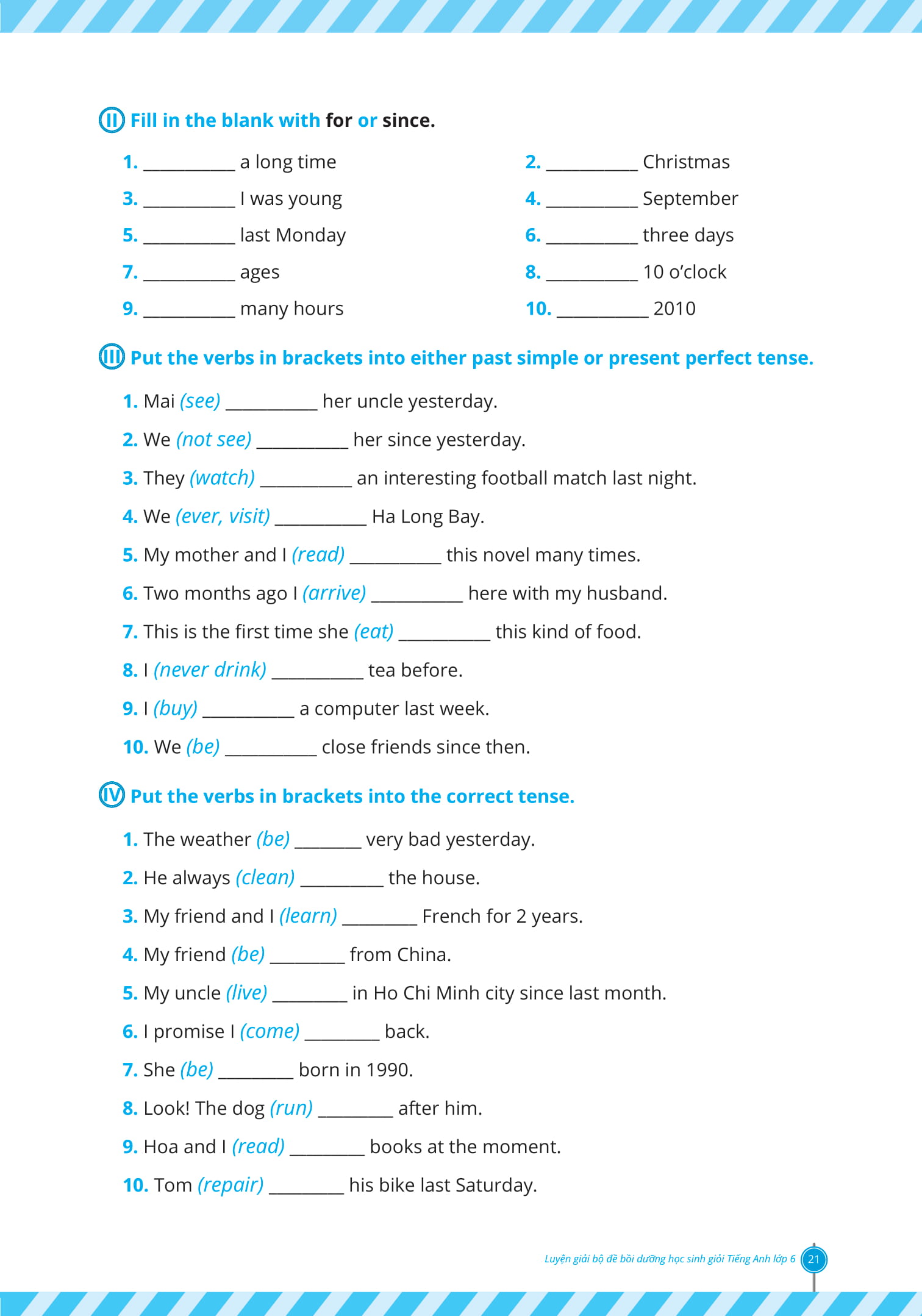 luyện giải bộ đề bồi dưỡng học sinh giỏi tiếng anh lớp 6