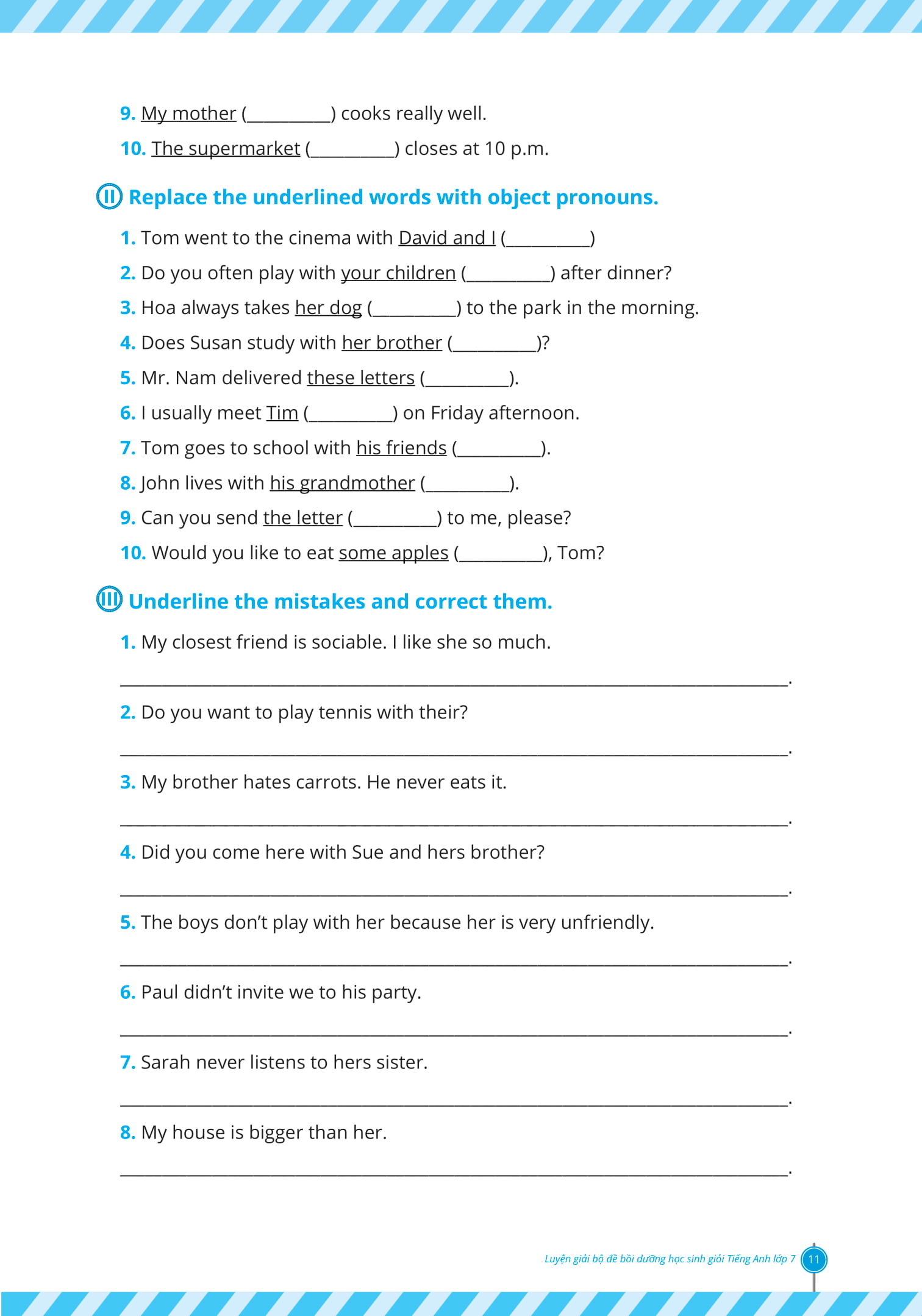 luyện giải bộ đề bồi dưỡng học sinh giỏi tiếng anh lớp 7