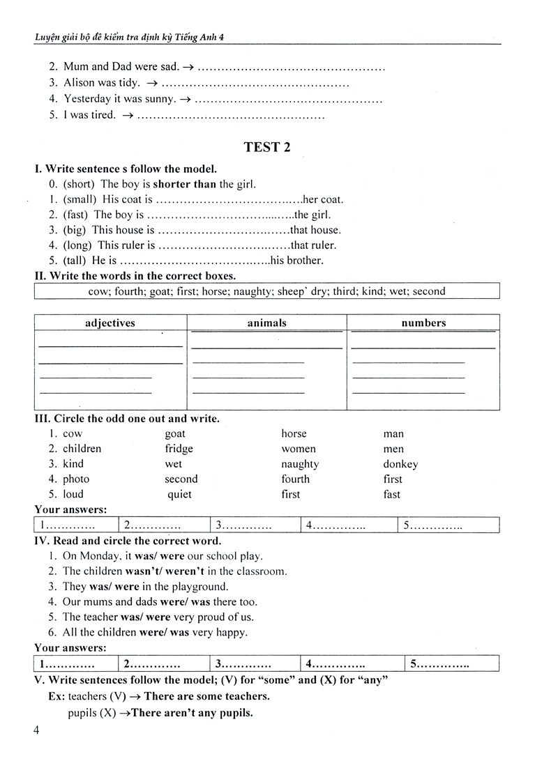 luyện giải bộ đề kiểm tra định kì tiếng anh 4