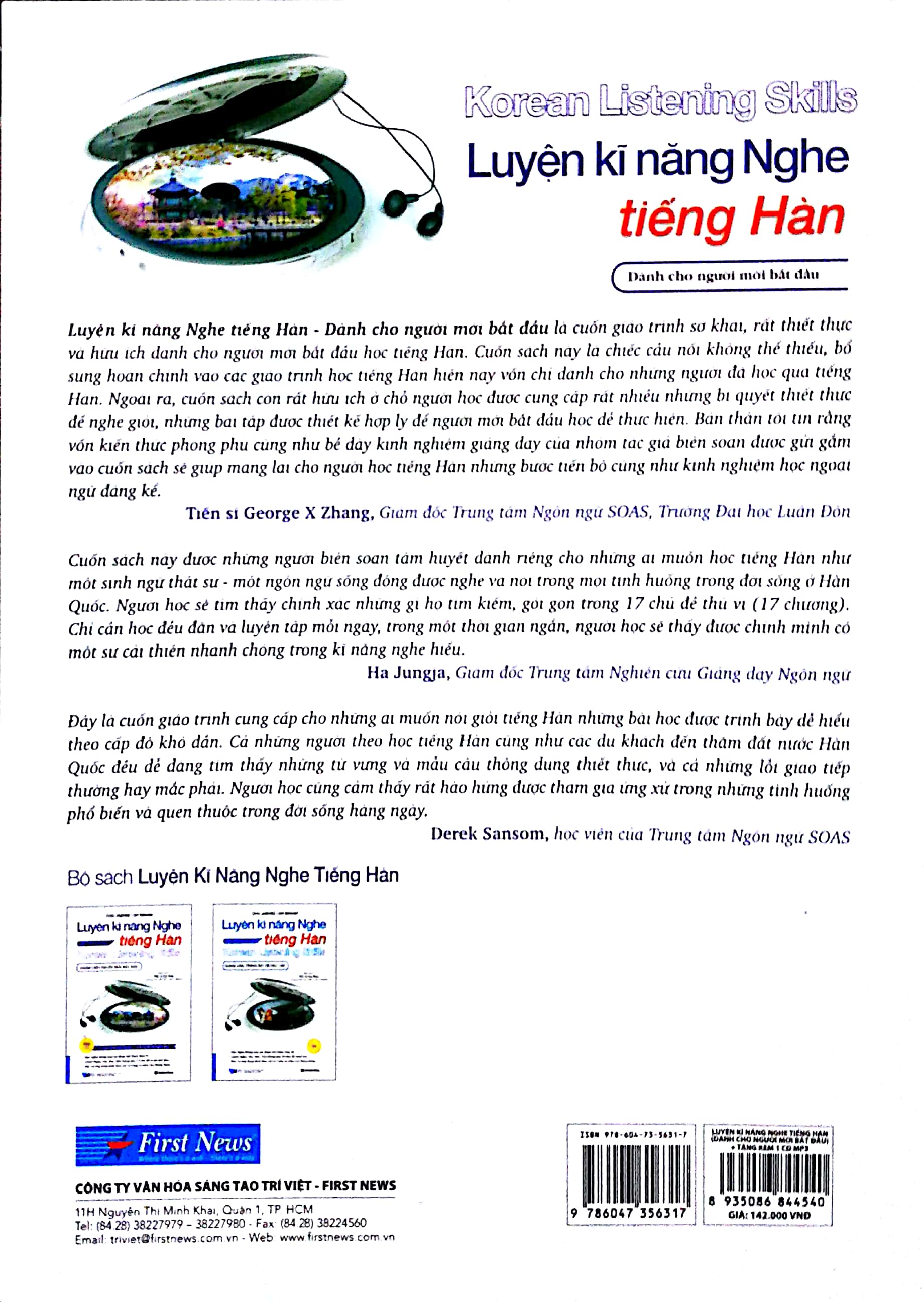 luyện kĩ năng nghe tiếng hàn - dành cho người mới bắt đầu (kèm cd)