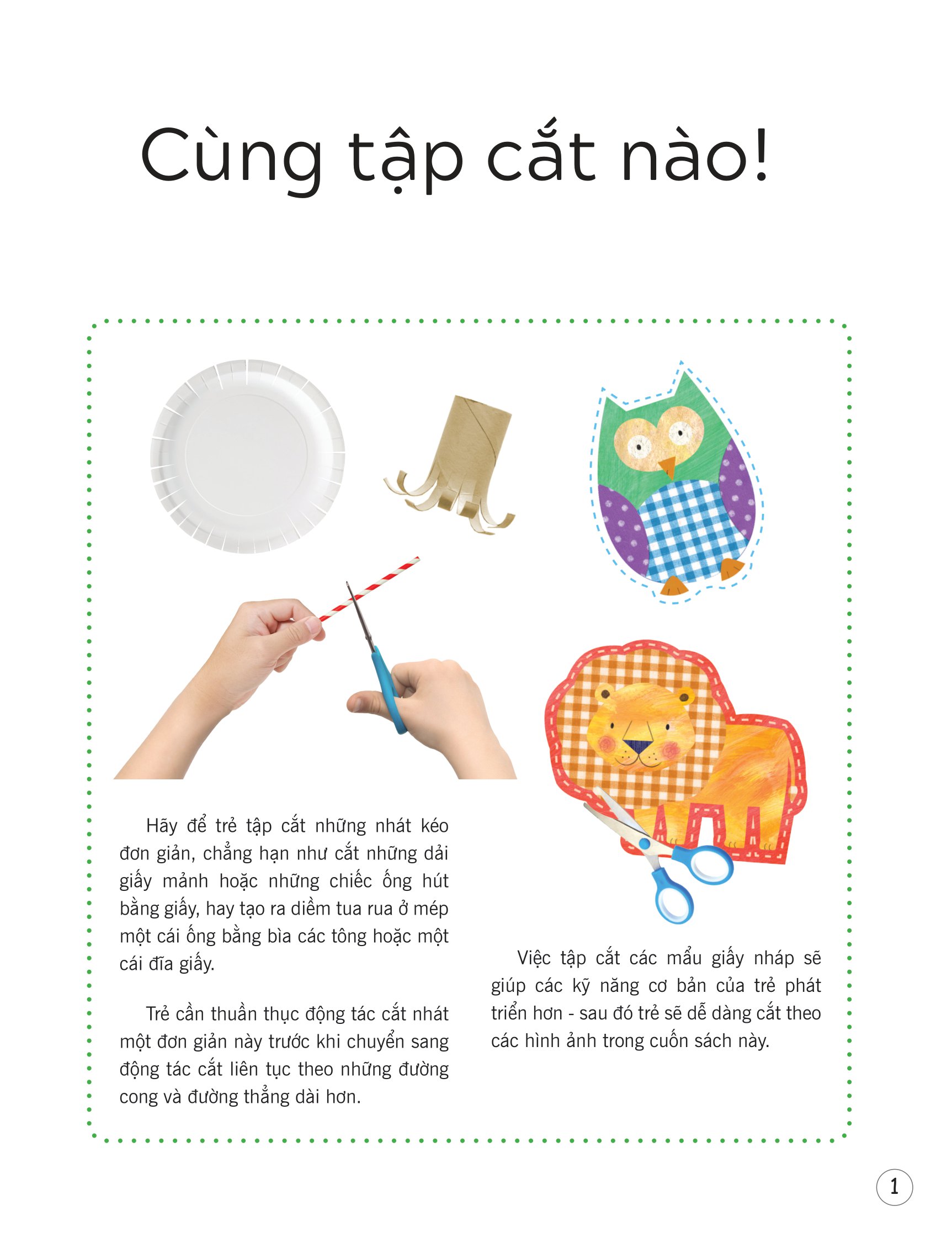 luyện kỹ năng dùng kéo thuần thục và an toàn - động vật