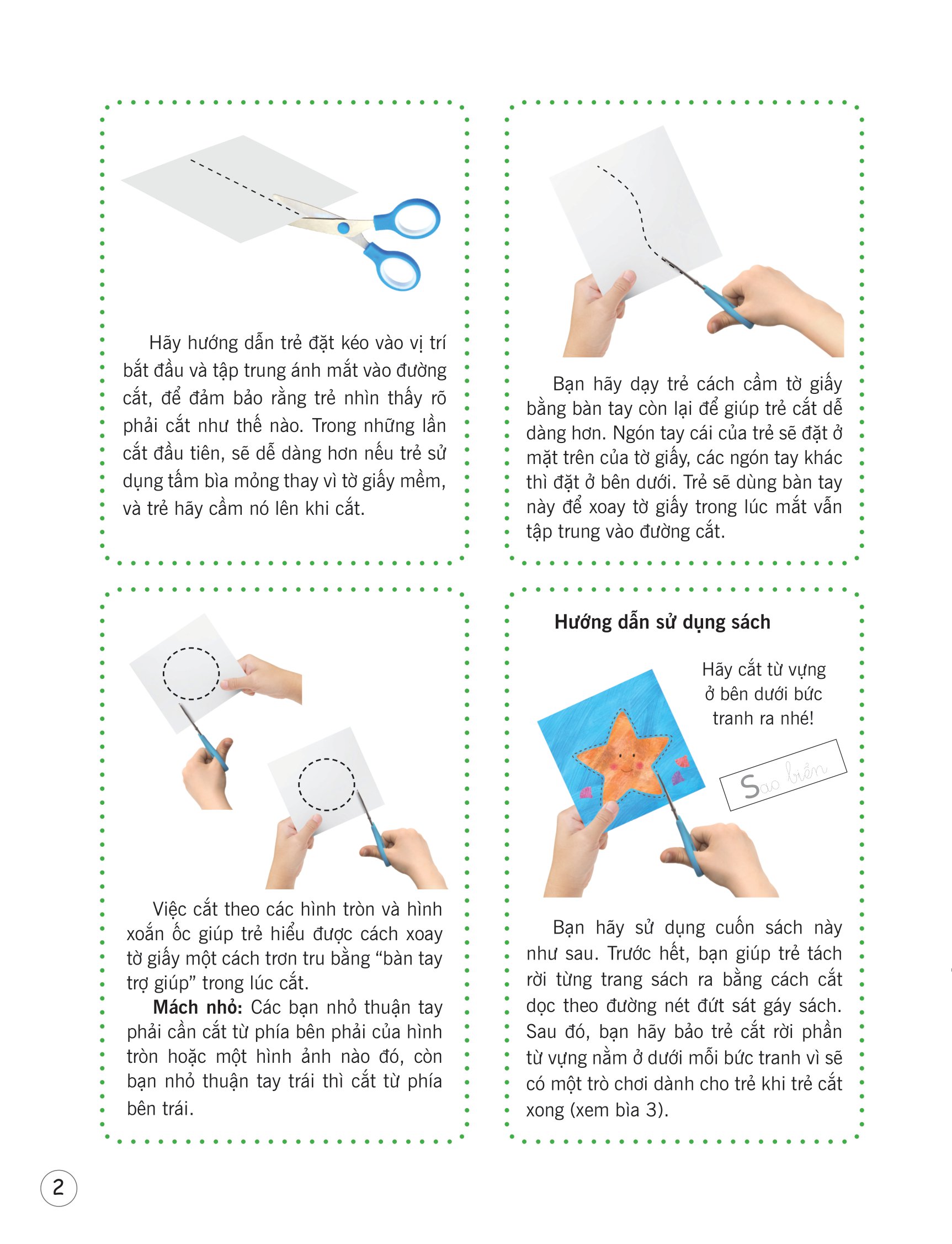 luyện kỹ năng dùng kéo thuần thục và an toàn - động vật