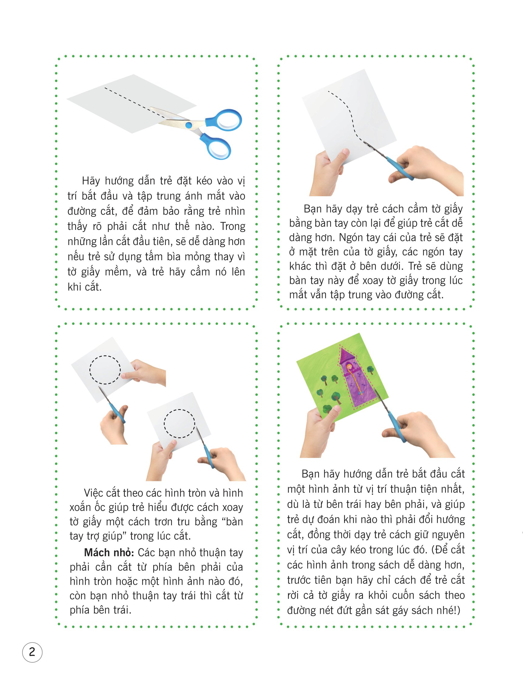 luyện kỹ năng dùng kéo thuần thục và an toàn - truyện cổ tích