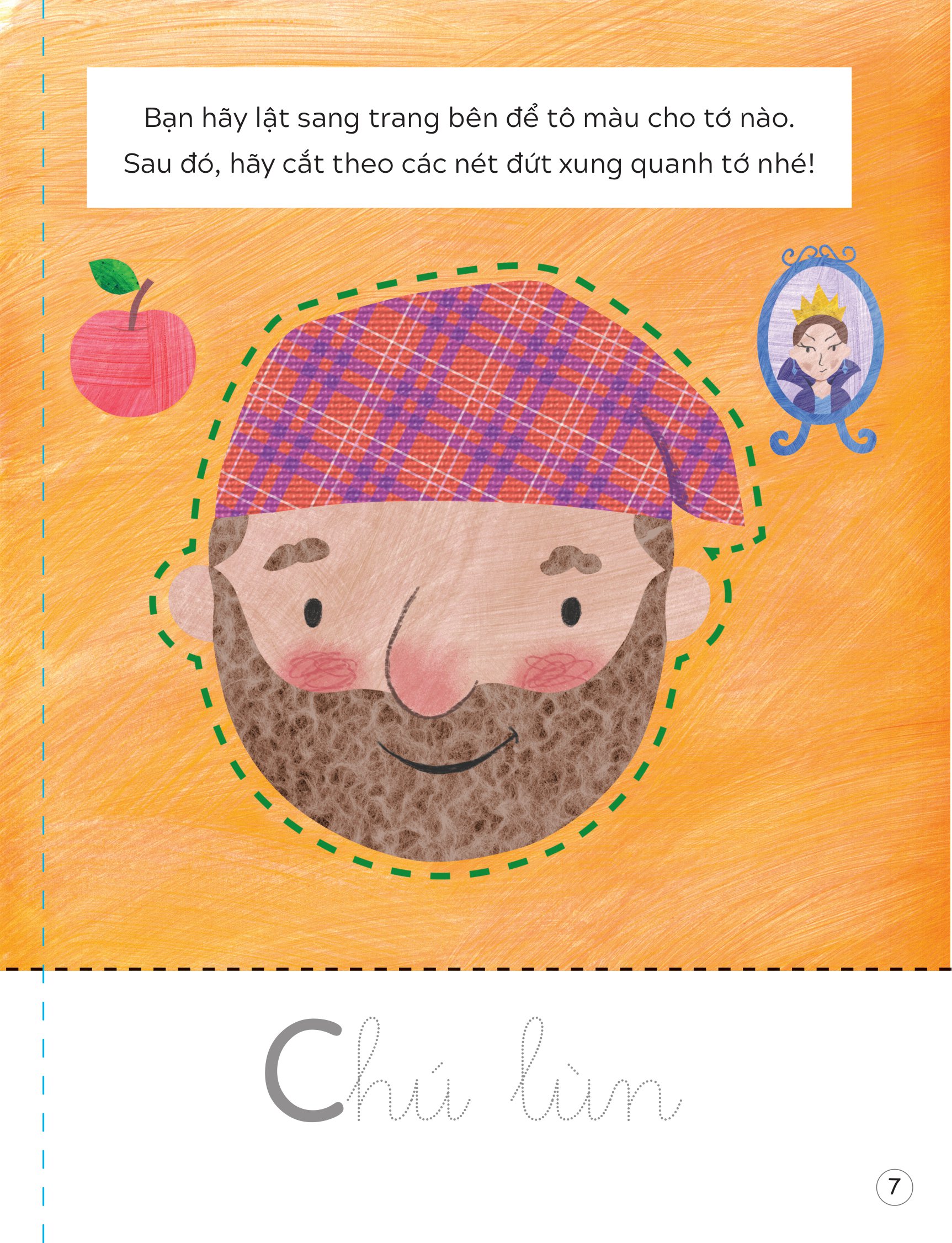 luyện kỹ năng dùng kéo thuần thục và an toàn - truyện cổ tích