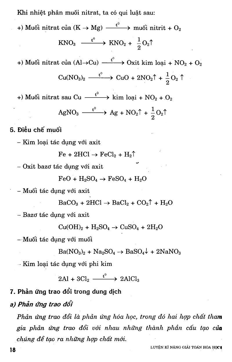 luyện kỹ năng giải toán hóa học 9