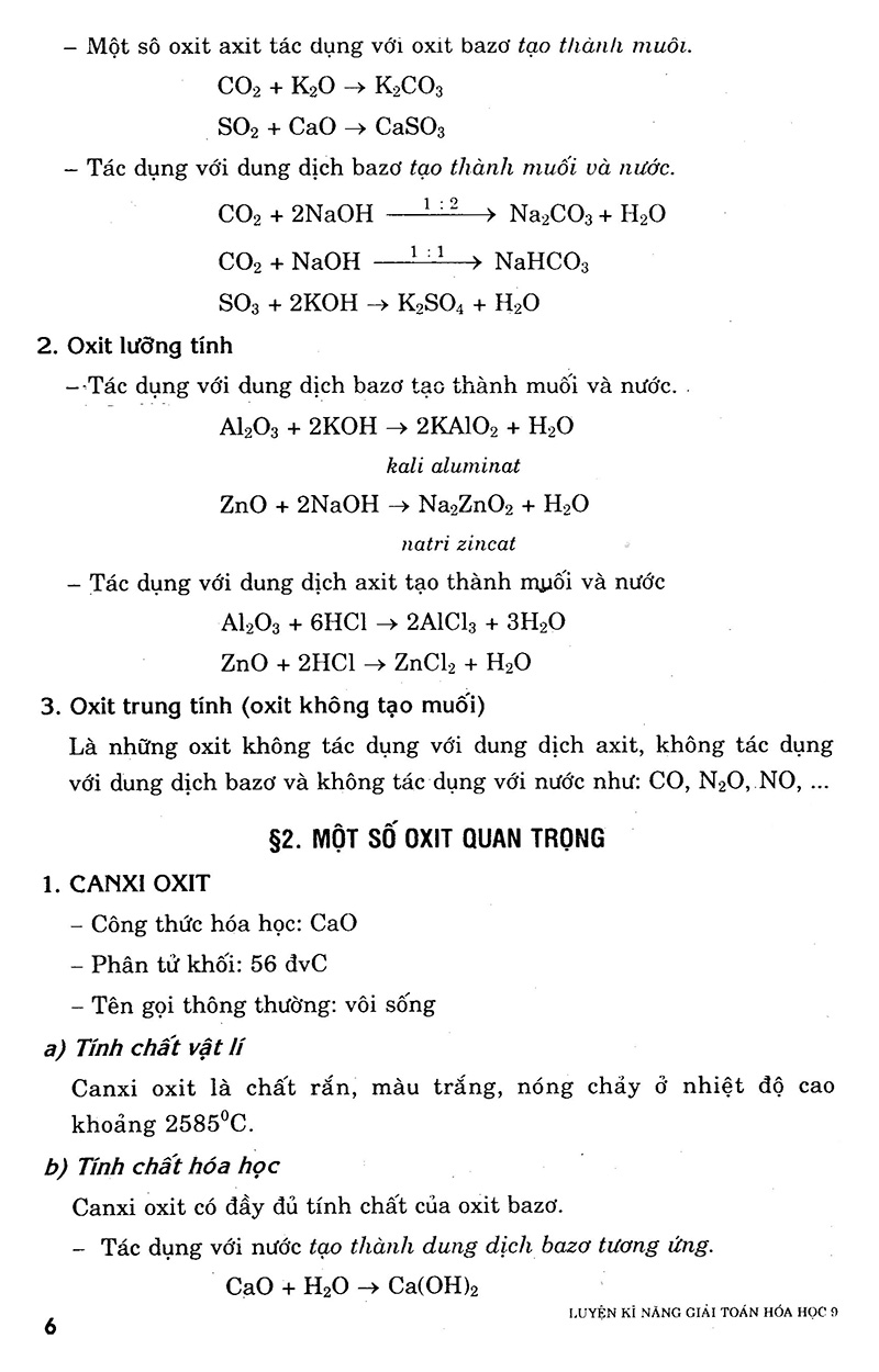 luyện kỹ năng giải toán hóa học 9