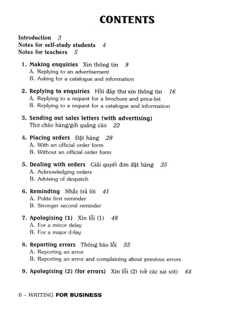 luyện kỹ năng viết thư tín thương mại - writing for business