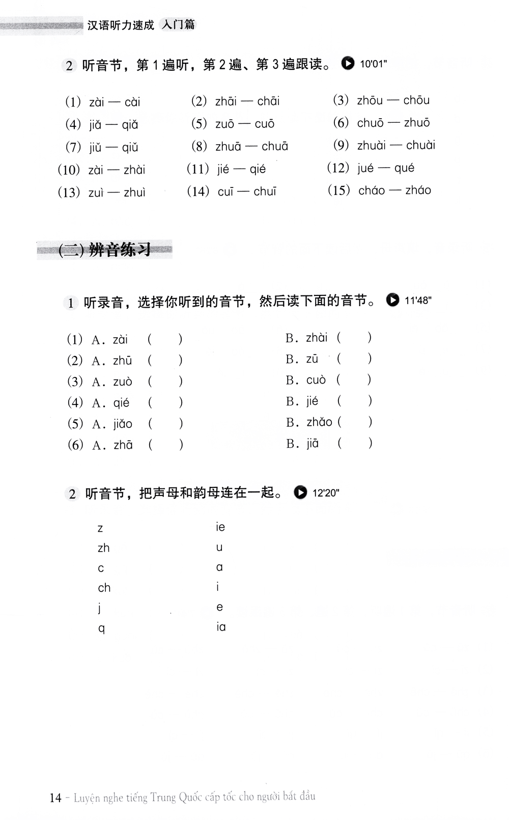 luyện nghe tiếng trung quốc cấp tốc cho người bắt đầu (kèm cd)
