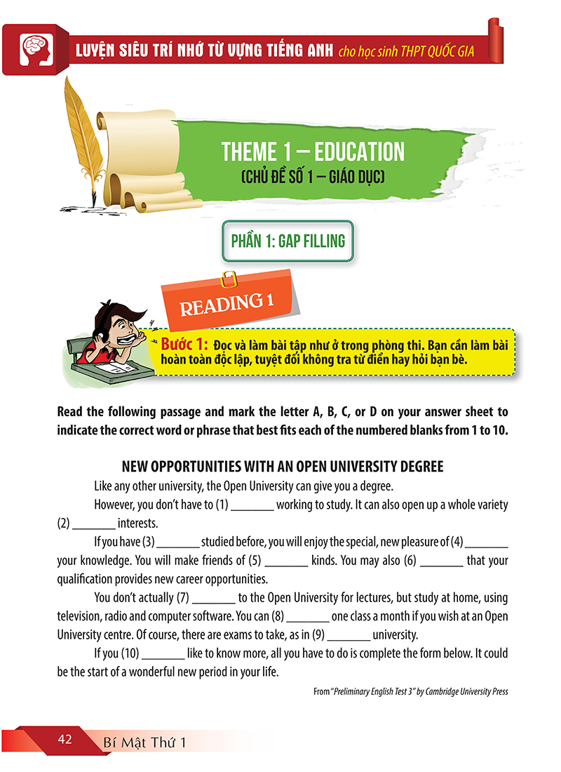 luyện siêu trí nhớ từ vựng tiếng anh dành cho học sinh thpt quốc gia (tặng kèm ebook) (tái bản 2018)