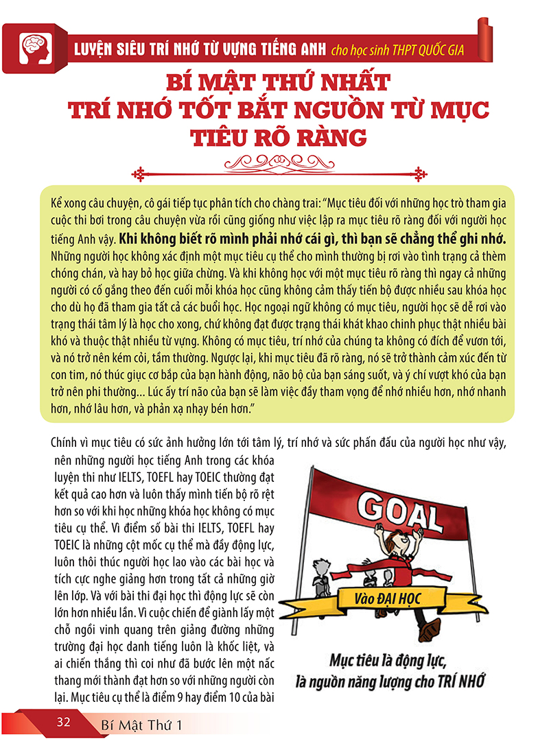 luyện siêu trí nhớ từ vựng tiếng anh dành cho học sinh thpt quốc gia (tặng kèm ebook) (tái bản 2018)