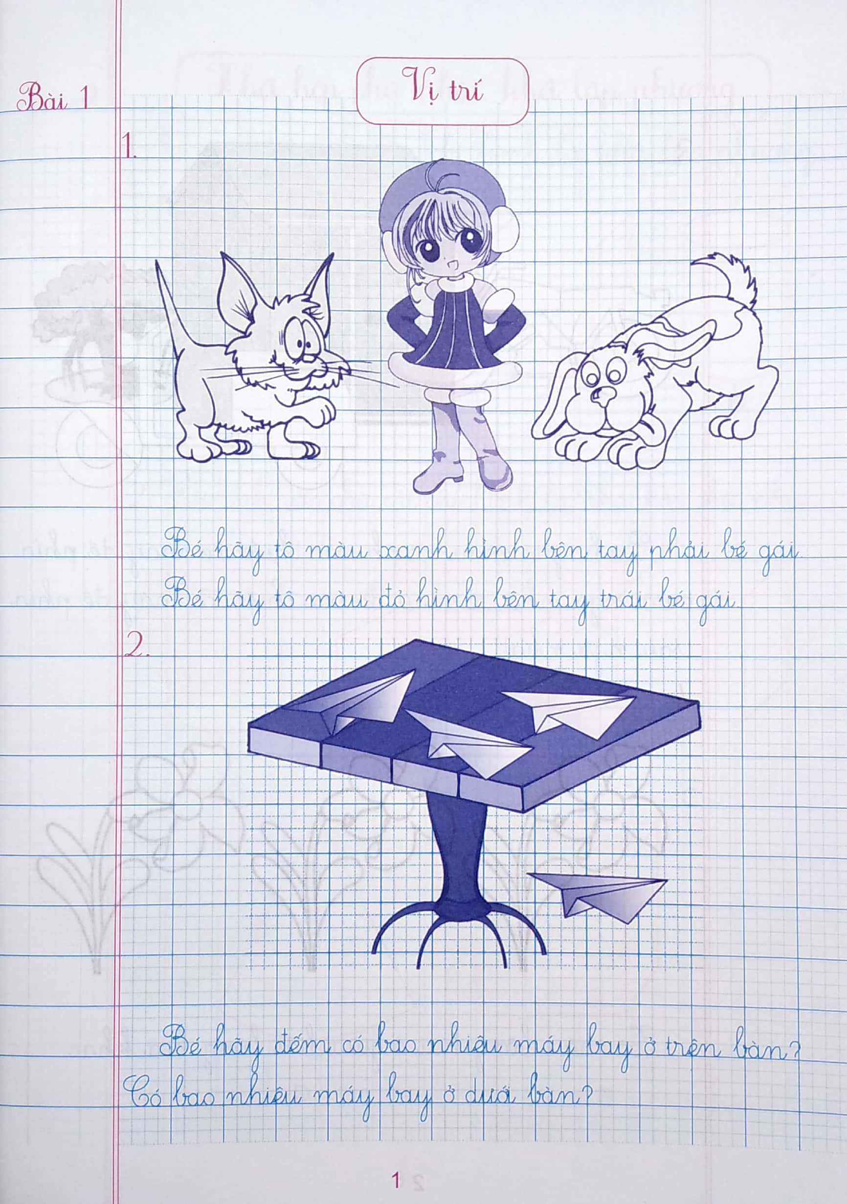 luyện tập toán 1 - trình bày trên giấy ô li (chân trời sáng tạo)