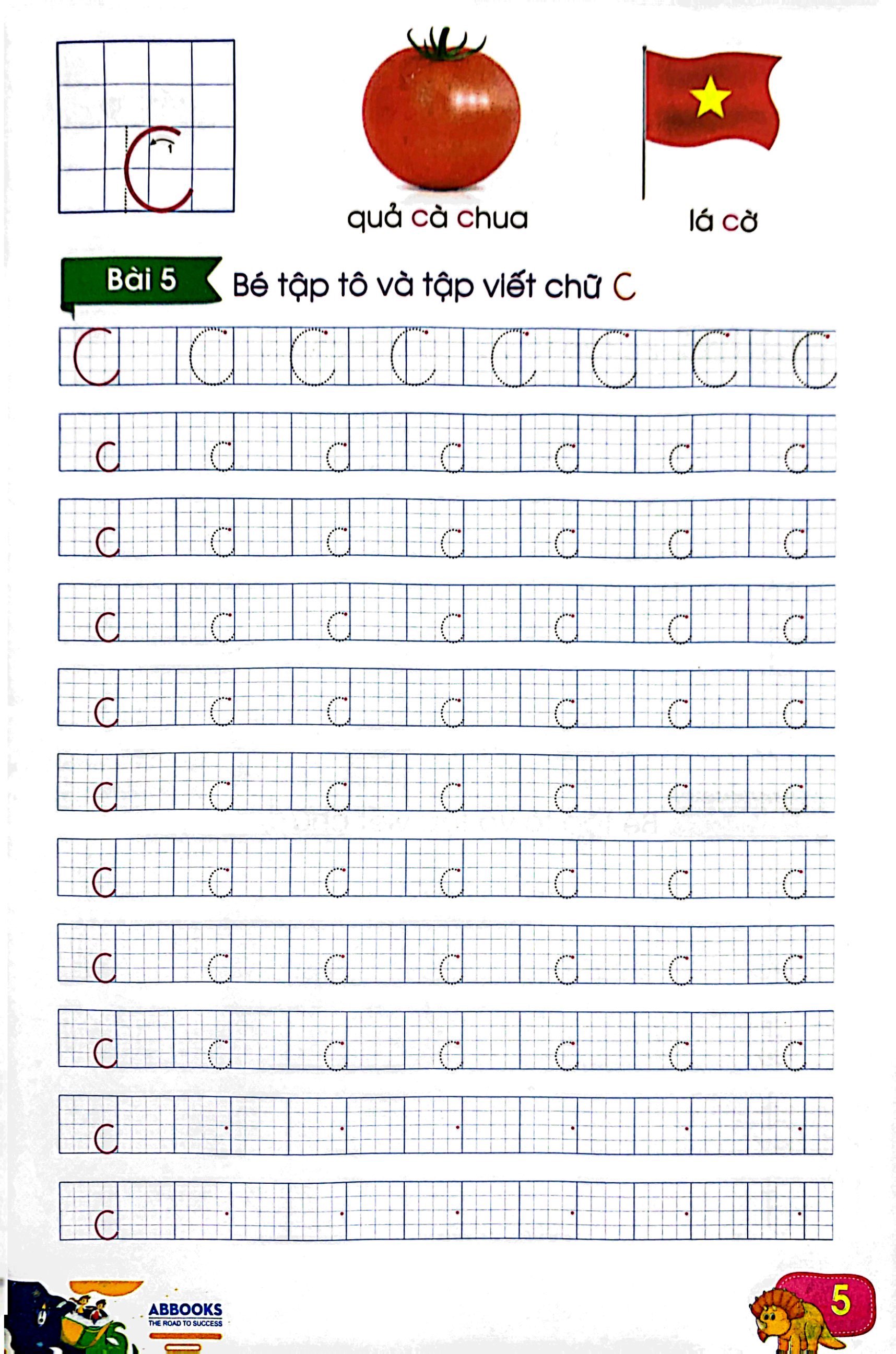 luyện tay cầm bút - tập tô chữ cái