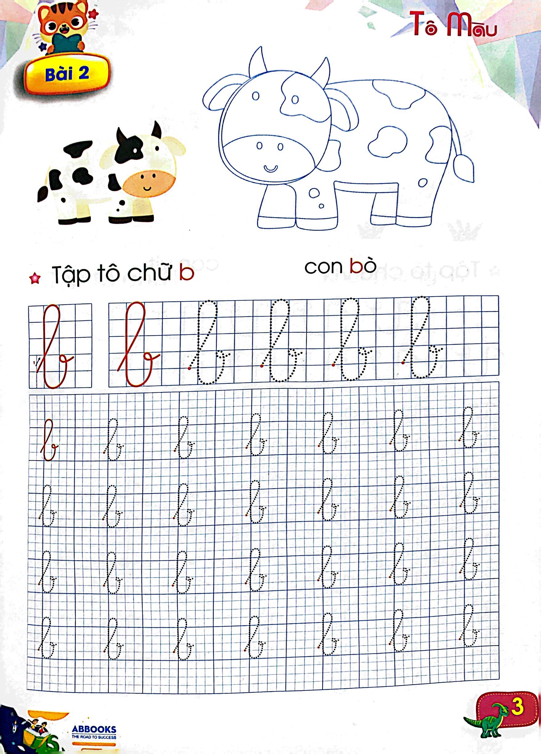 luyện tay cầm bút - tập tô chữ (dành cho 4-5 tuổi)