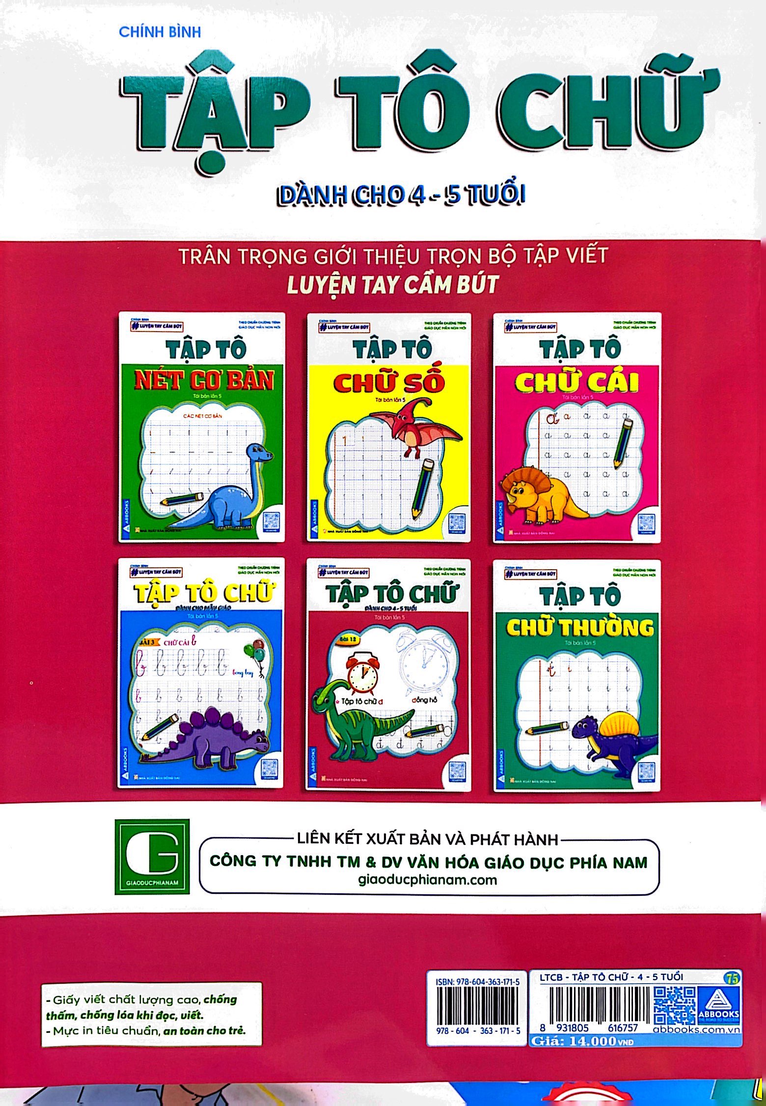 luyện tay cầm bút - tập tô chữ (dành cho 4-5 tuổi)