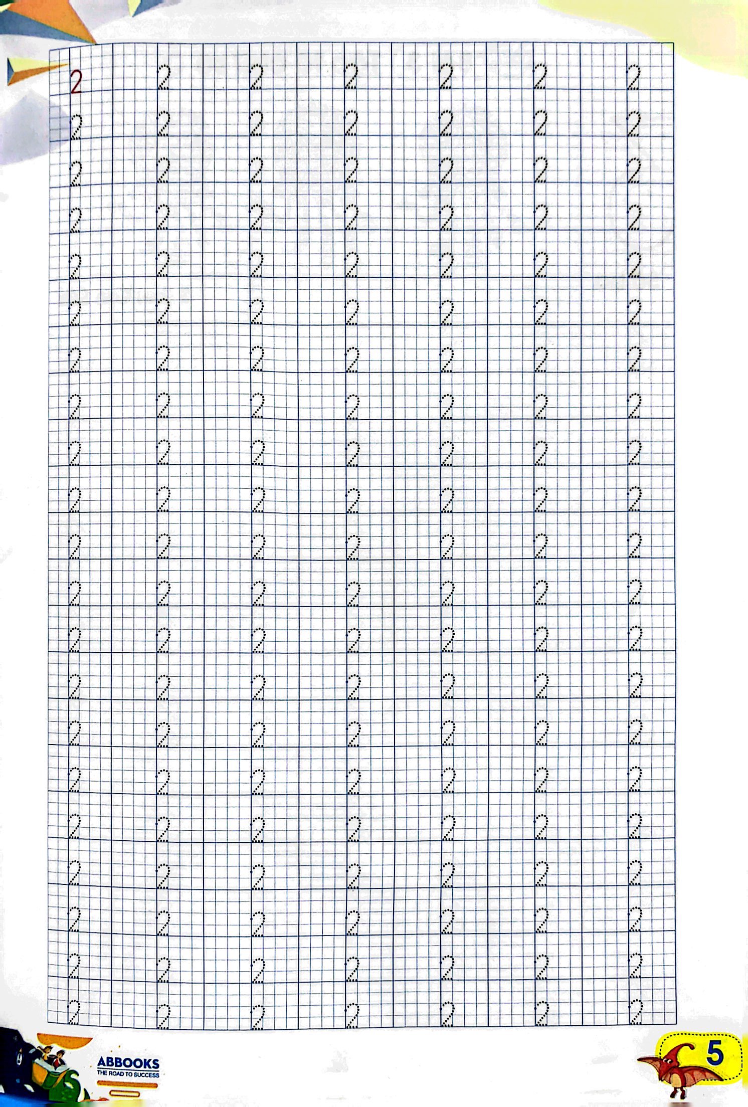 luyện tay cầm bút - tập tô chữ số