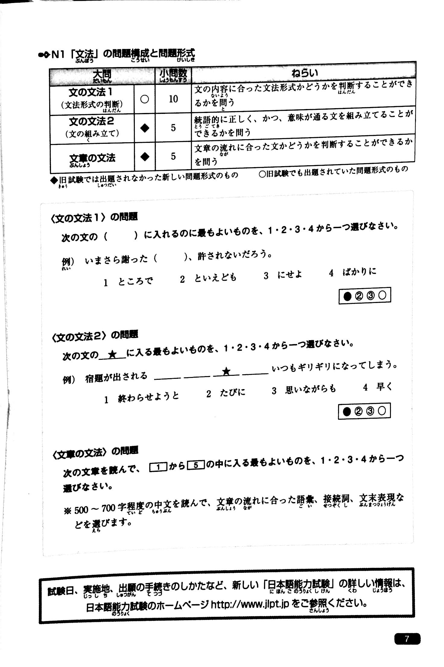 luyện thi năng lực nhật ngữ n1 – ngữ pháp
