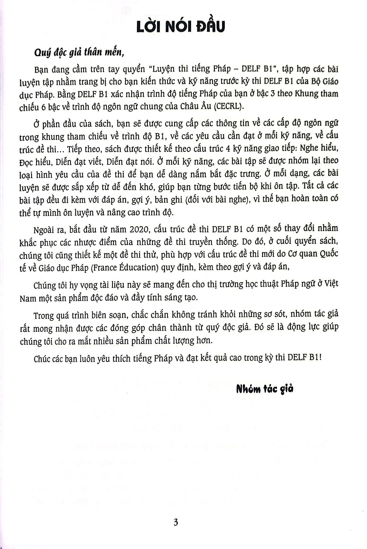 luyện thi tiếng pháp delf b1