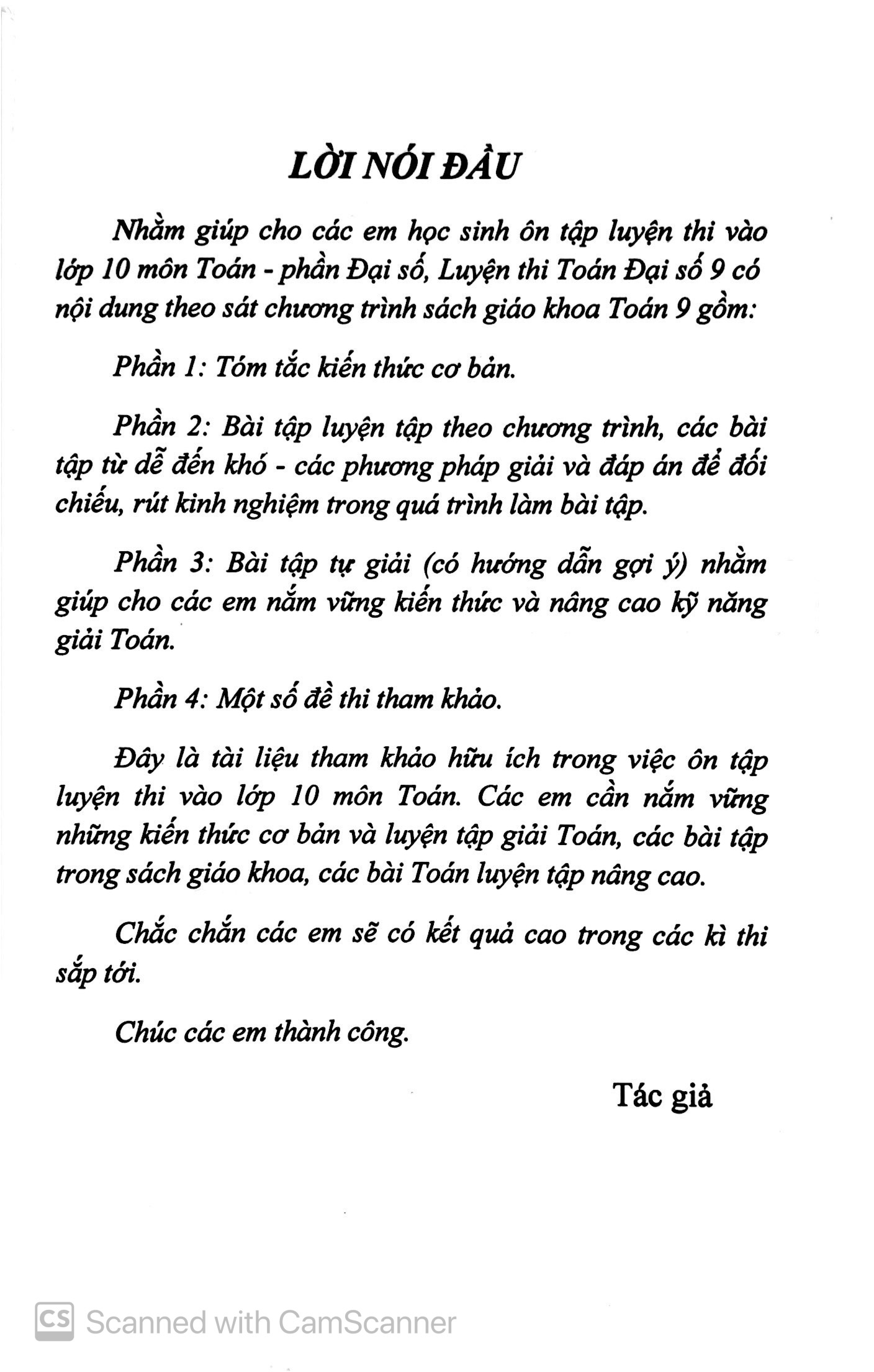 luyện thi toán đại số 9