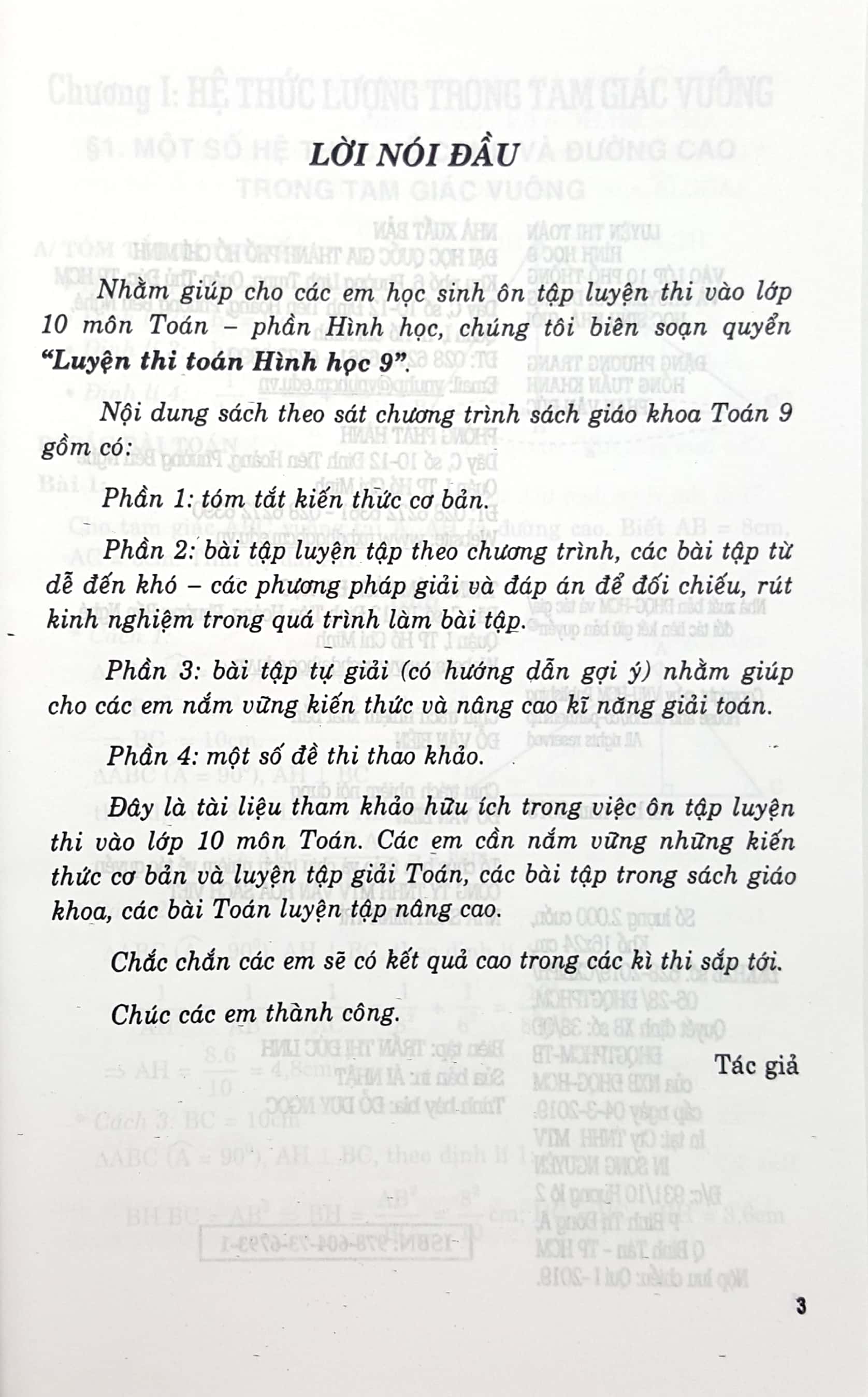 luyện thi toán hình học 9