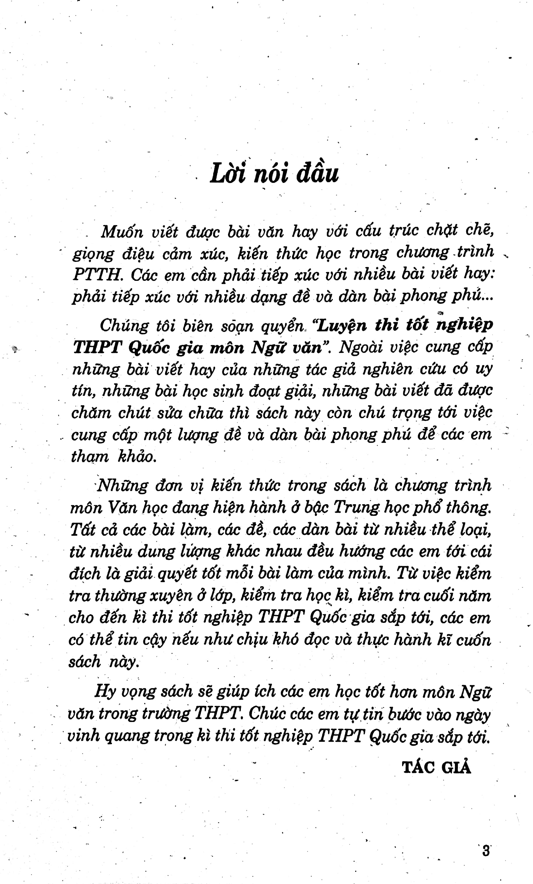 luyện thi tốt nghiệp trung học phổ thông quốc gia môn ngữ văn - dàn bài và những bài văn chọn lọc