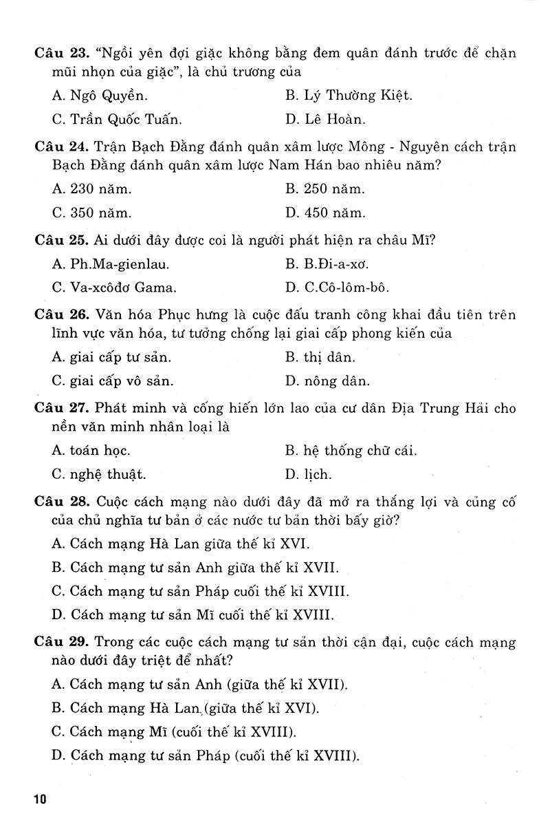 luyện thi trung học phổ thông quốc gia 2019 - khoa học xã hội (biên soạn theo chương trình trắc nghiệm)