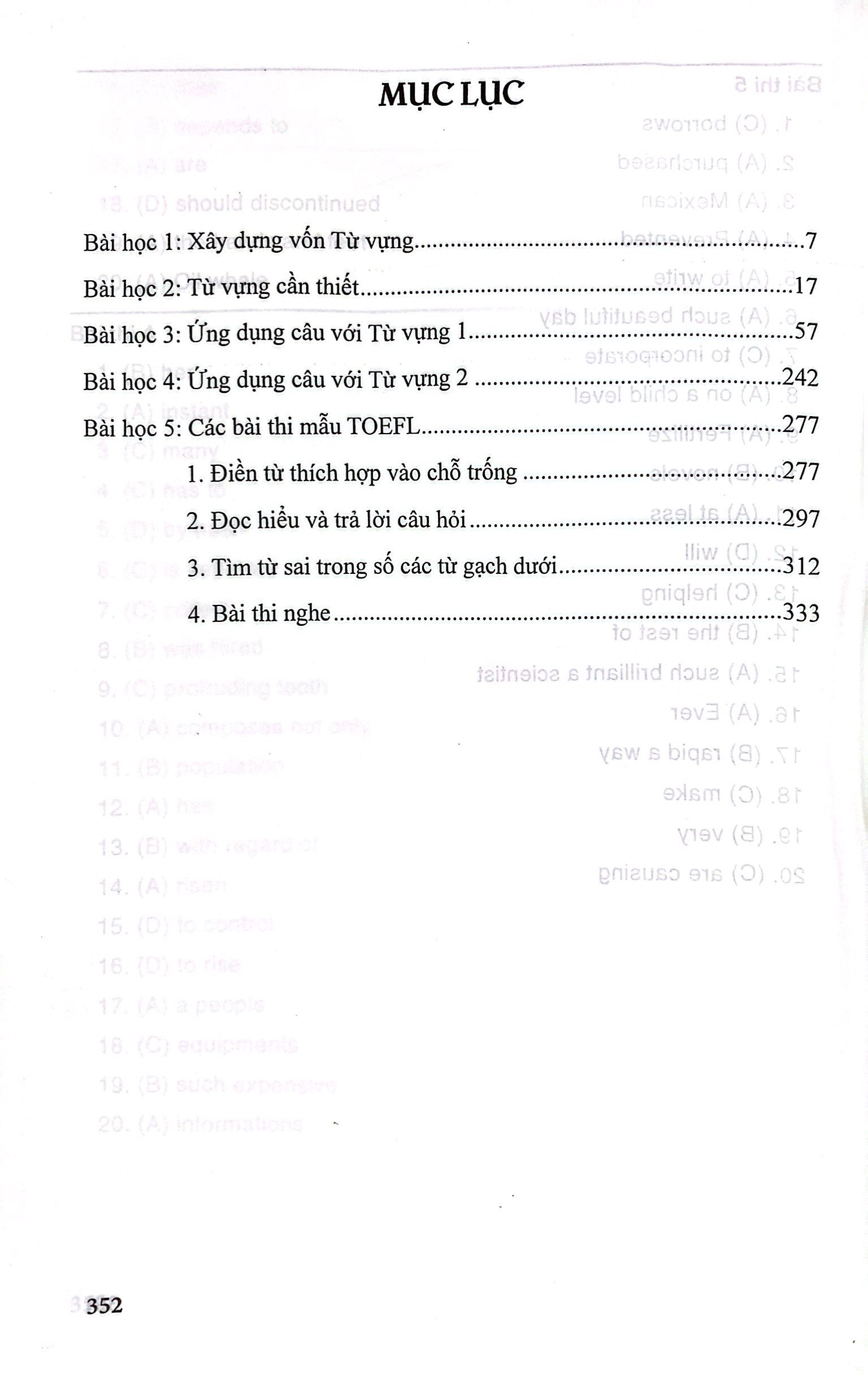 luyện trí nhớ 3200 từ vựng dành cho người học toefl