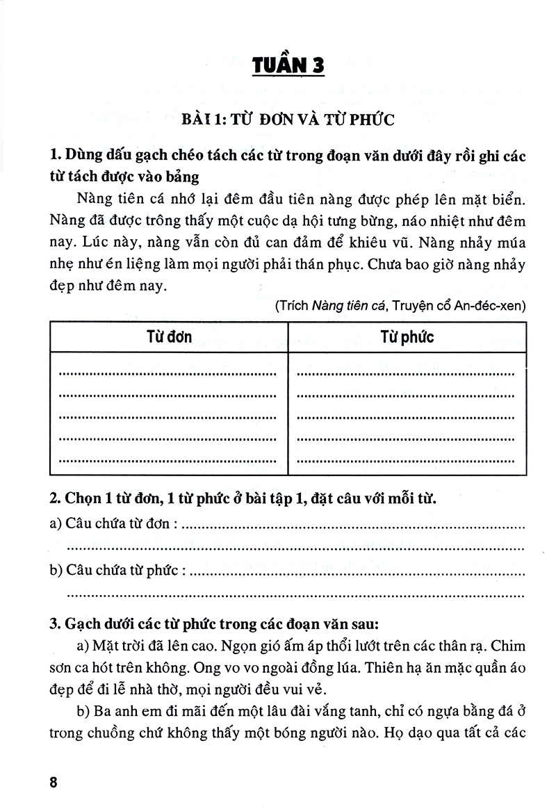 luyện từ và câu lớp 4 (tái bản)