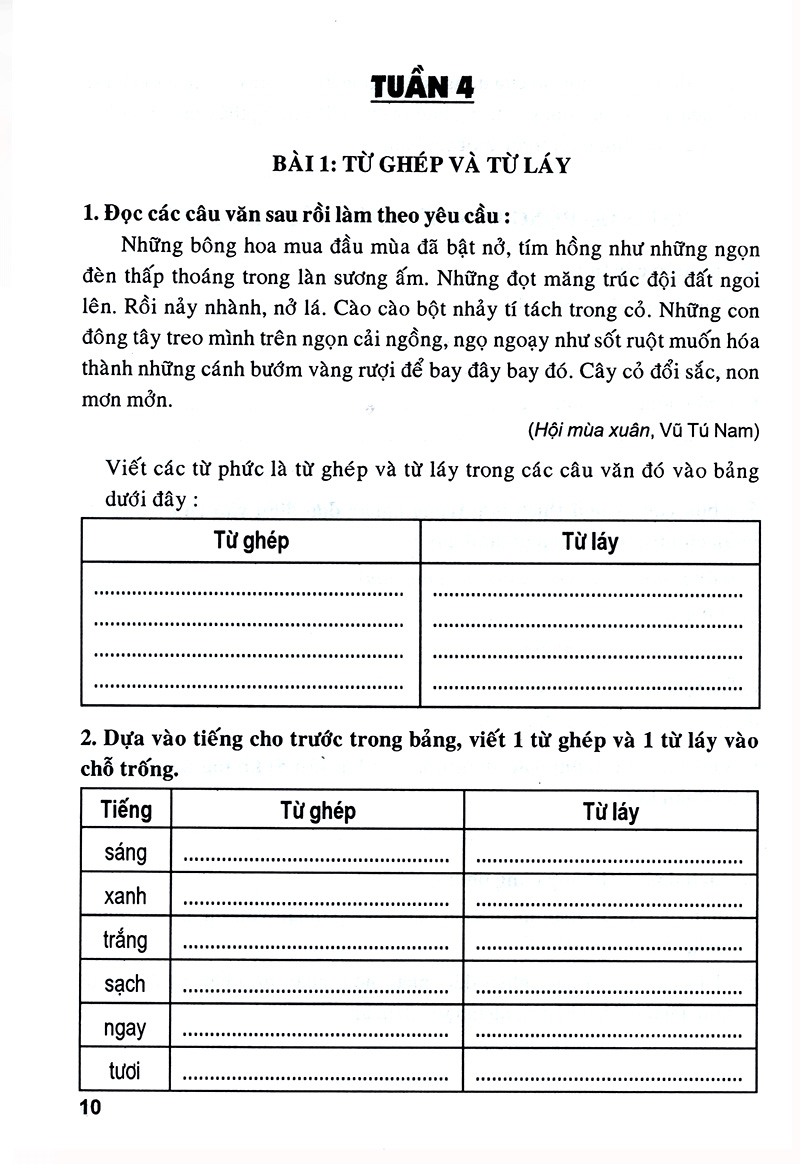 luyện từ và câu lớp 4 (tái bản)