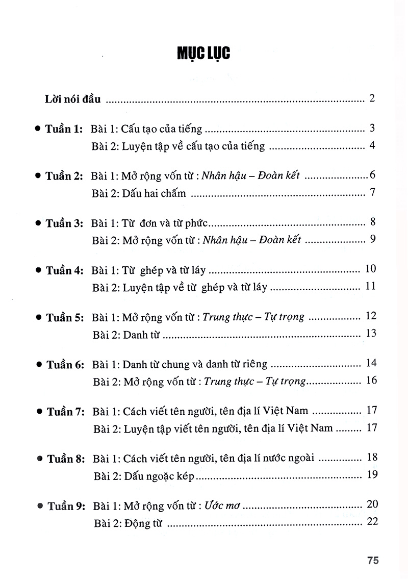 luyện từ và câu lớp 4 (tái bản)
