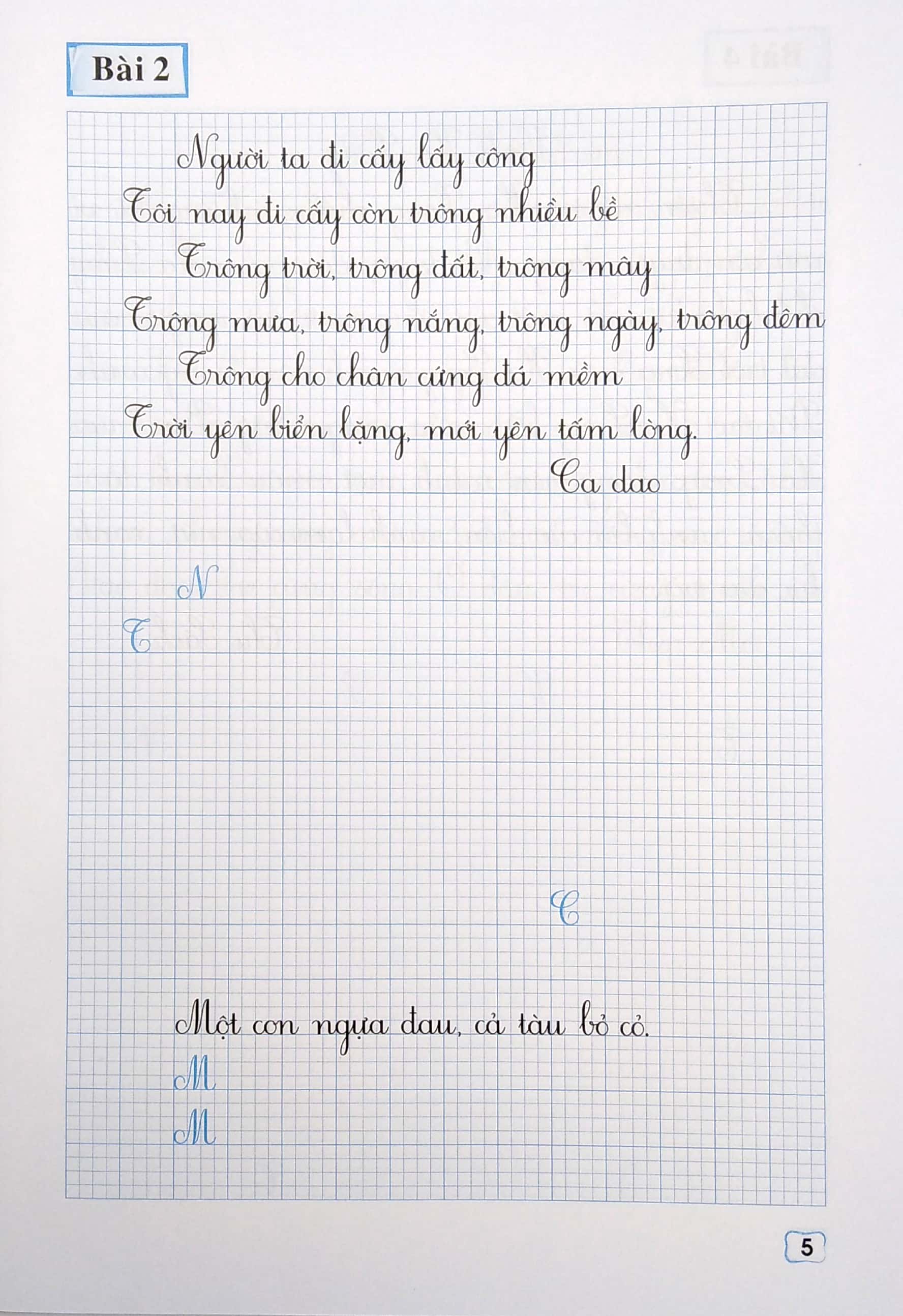 luyện viết chữ đẹp lớp 5