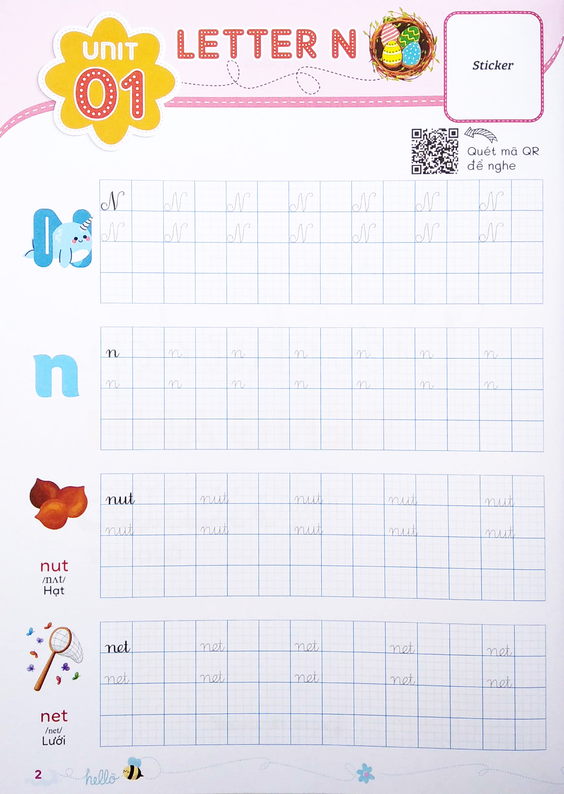 luyện viết chữ đẹp tiếng anh - my phonics grade 2