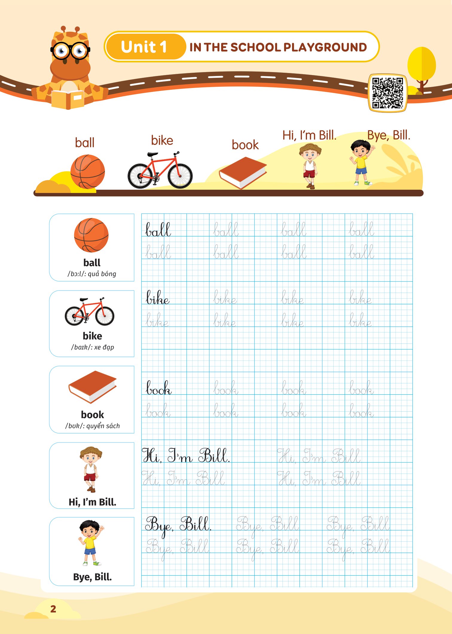 luyện viết chữ đẹp từ vựng tiếng anh - theo chương trình sách giáo khoa 1