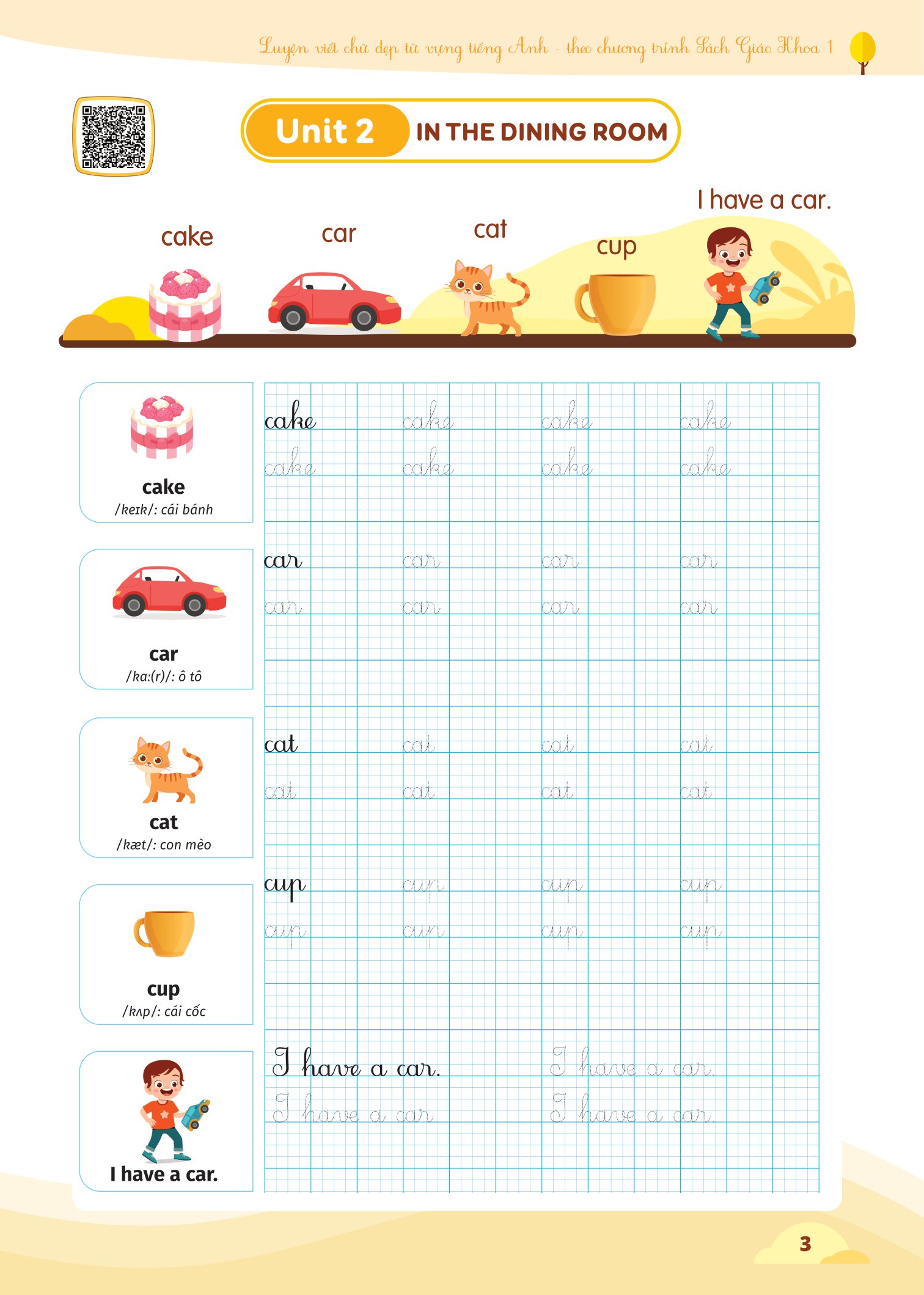luyện viết chữ đẹp từ vựng tiếng anh - theo chương trình sách giáo khoa 1
