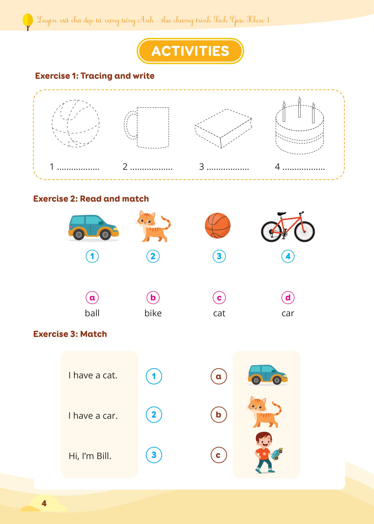 luyện viết chữ đẹp từ vựng tiếng anh - theo chương trình sách giáo khoa 1