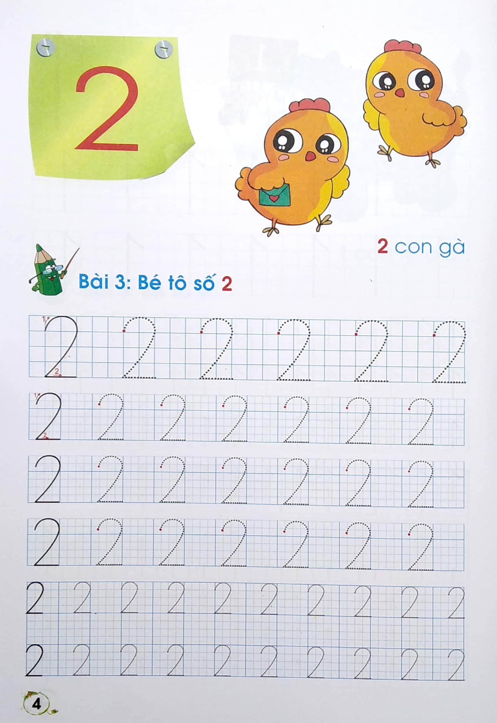 luyện viết theo mẫu chữ mới: bé tập tô số - lớp 1