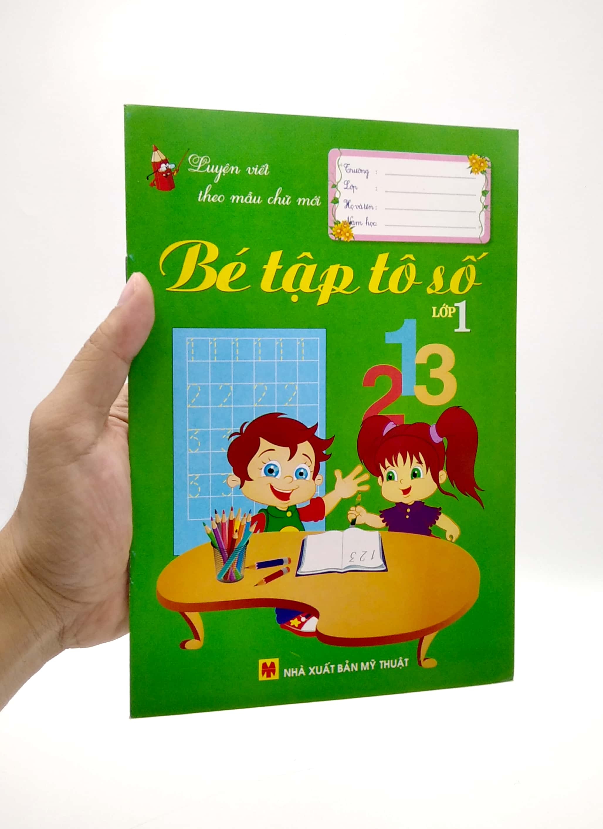 luyện viết theo mẫu chữ mới: bé tập tô số - lớp 1