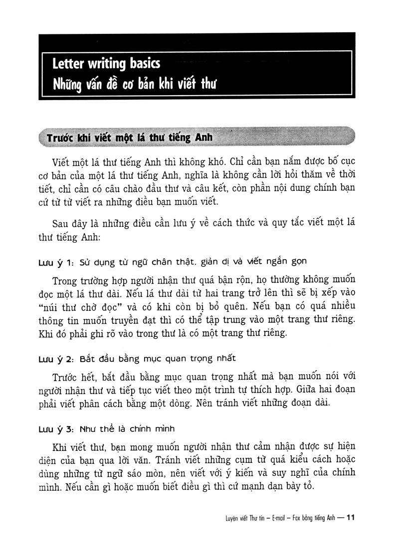 luyện viết thư tín...e-mail...fax...bằng tiếng anh
