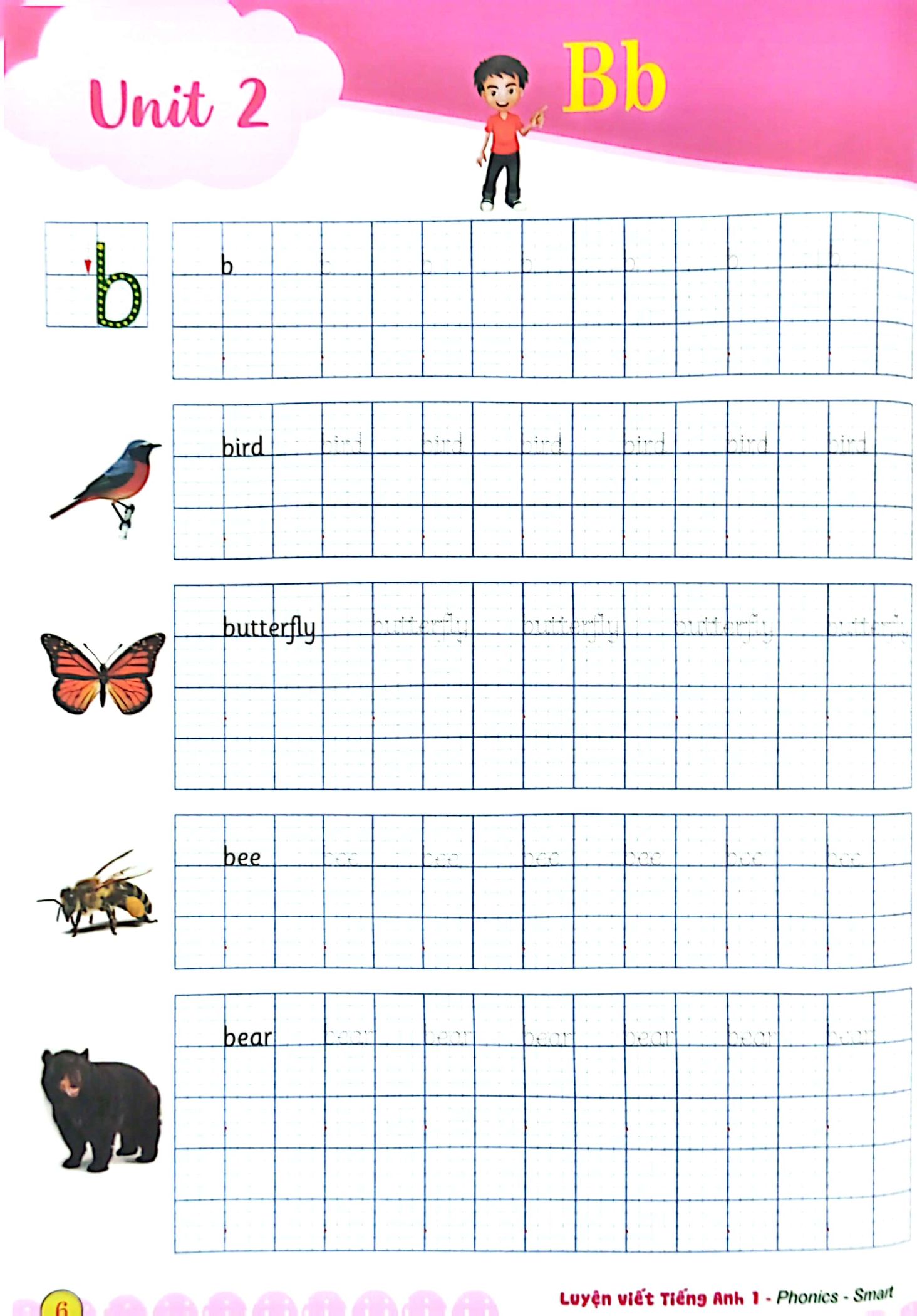 luyện viết tiếng anh phonics - smart 1 - notebook