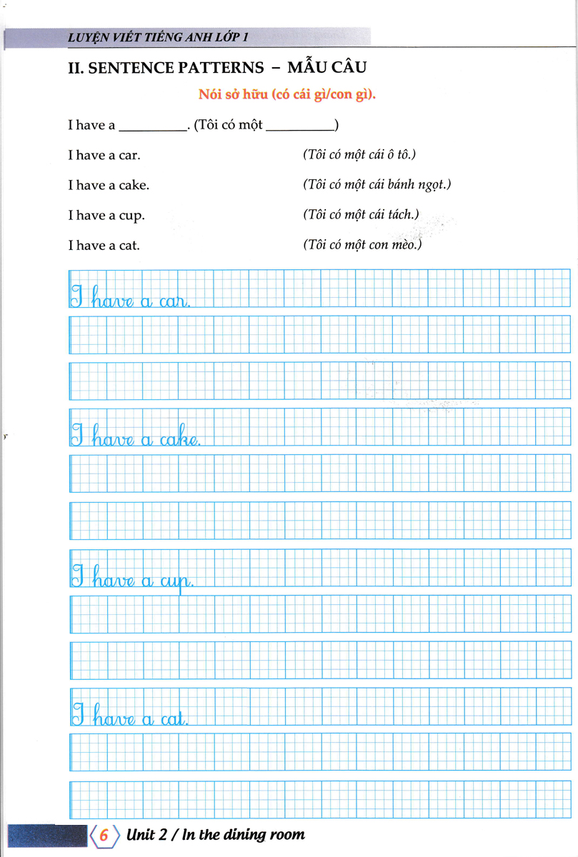 luyện viết tiếng anh từ và câu lớp 1 (biên soạn theo chương trình sách giáo khoa mới)