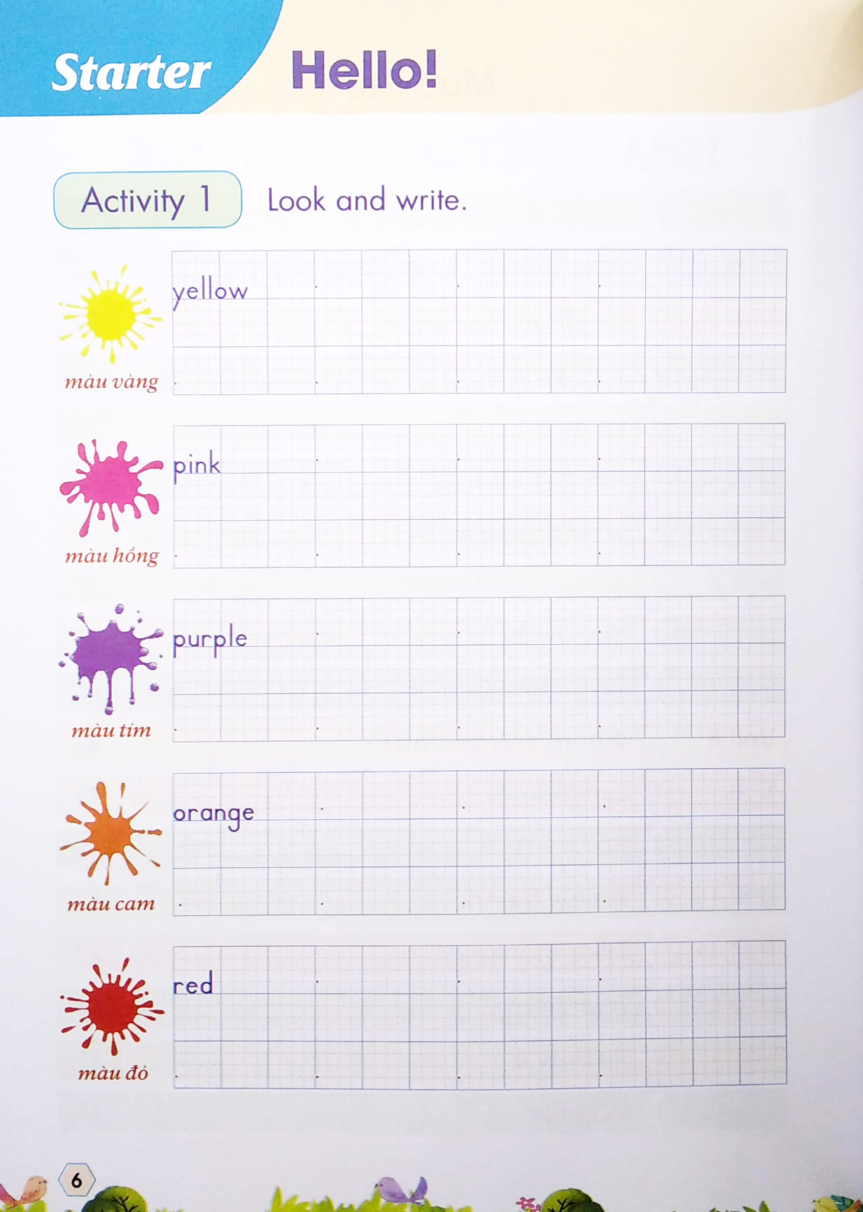 luyện viết và học từ vựng tiếng anh 2 (theo giáo trình family anh friends - special edition)