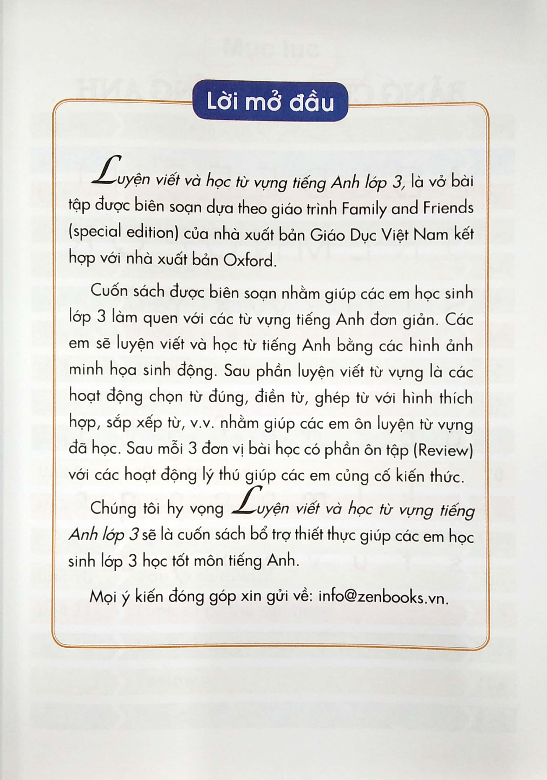 luyện viết và học từ vựng tiếng anh 3