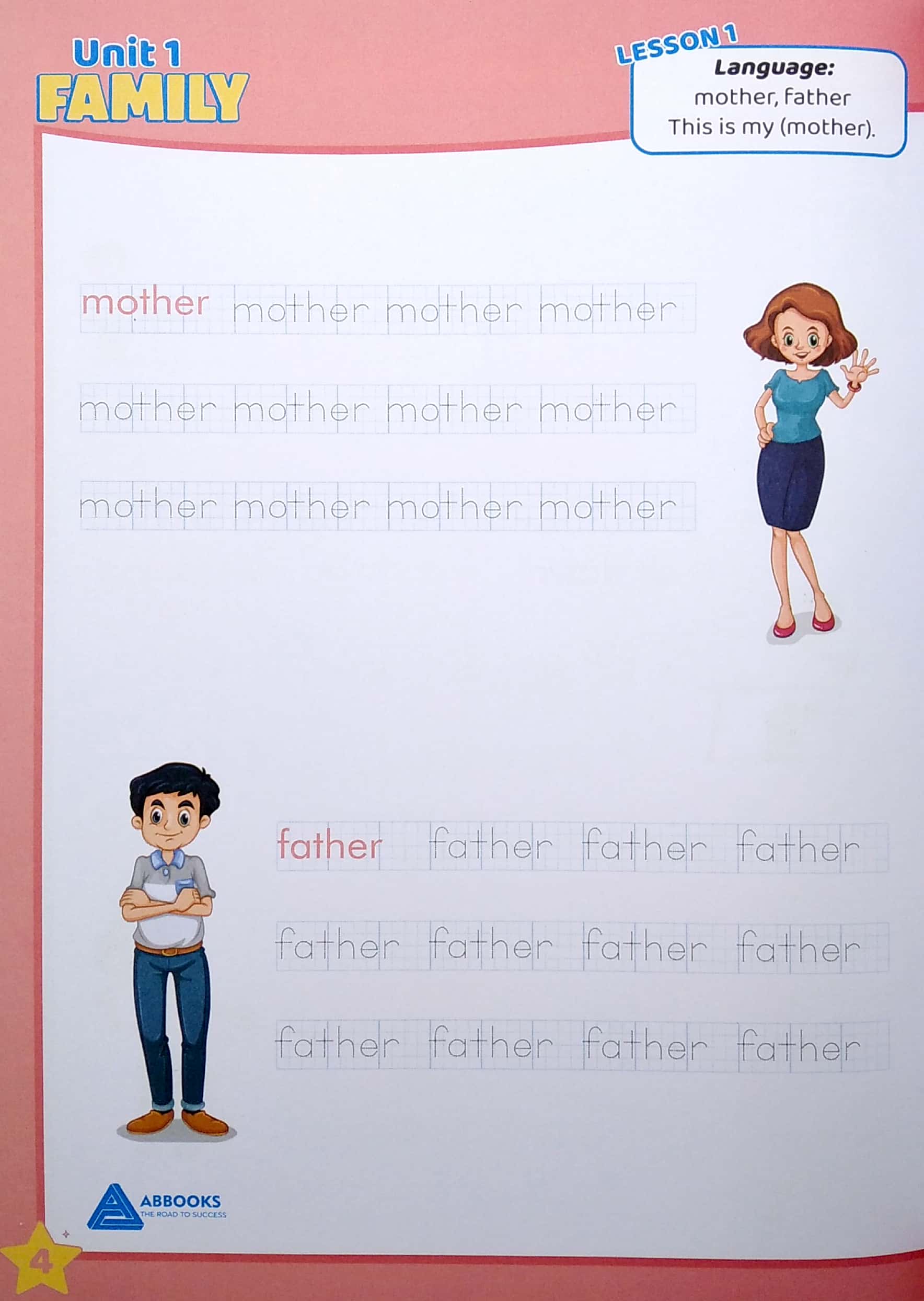 luyện viết và học từ vựng tiếng anh lớp 1 - notebook