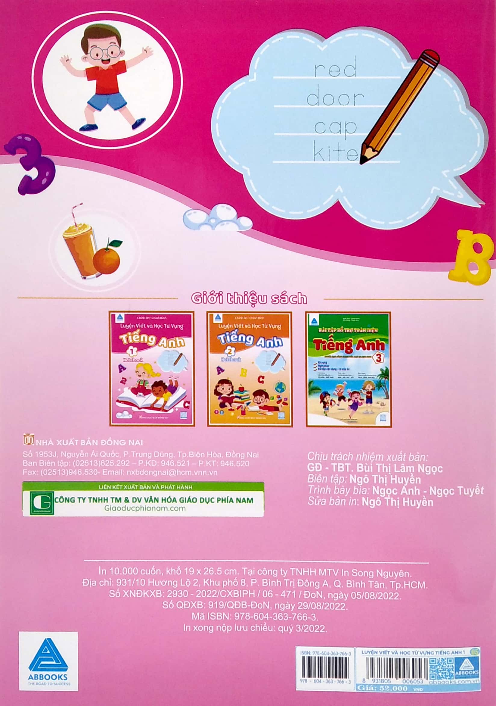 luyện viết và học từ vựng tiếng anh lớp 1 - notebook