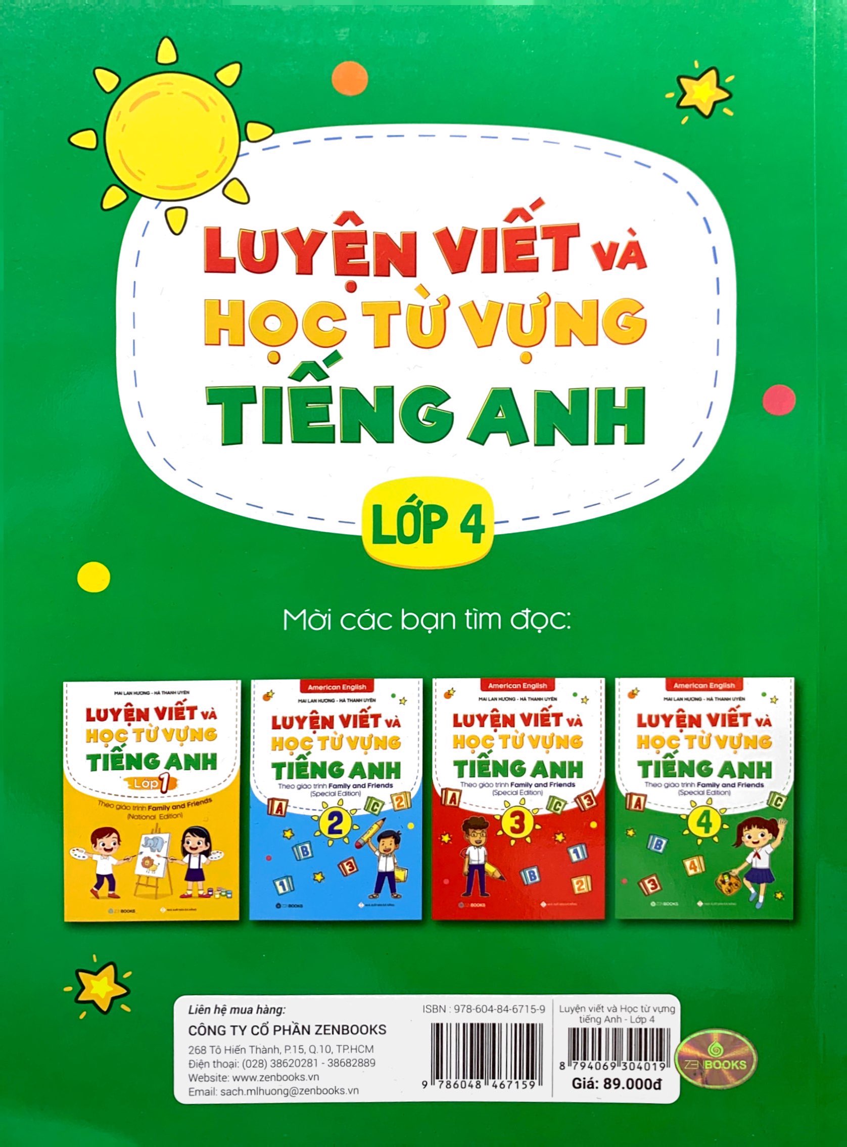luyện viết và học từ vựng tiếng anh lớp 4 - theo chương trình family and friends (special edition)