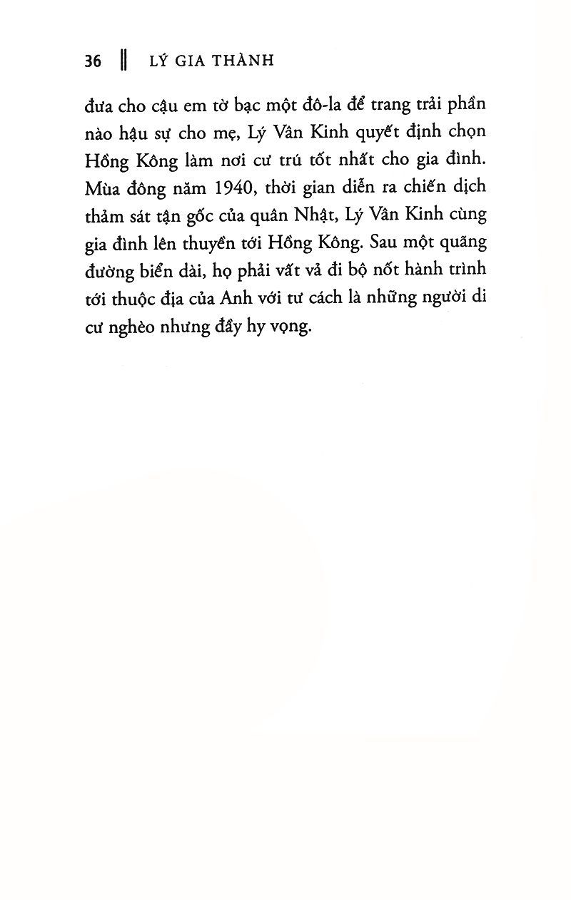 lý gia thành - “ông chủ của những ông chủ” trong giới kinh doanh hồng kông (tái bản 2017)